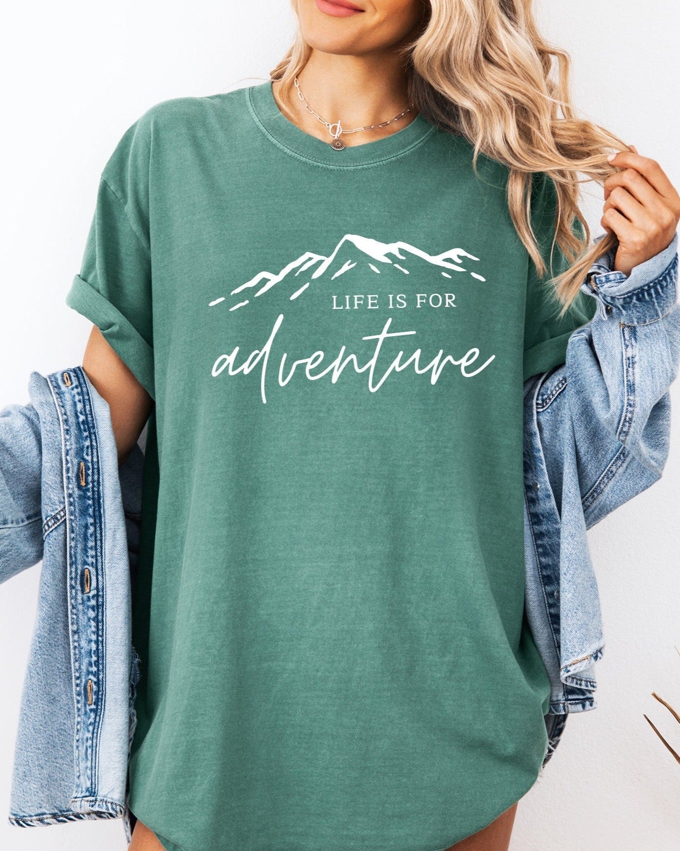 Life is for Adventure Camping Hiking Comfort Colors T Shirt