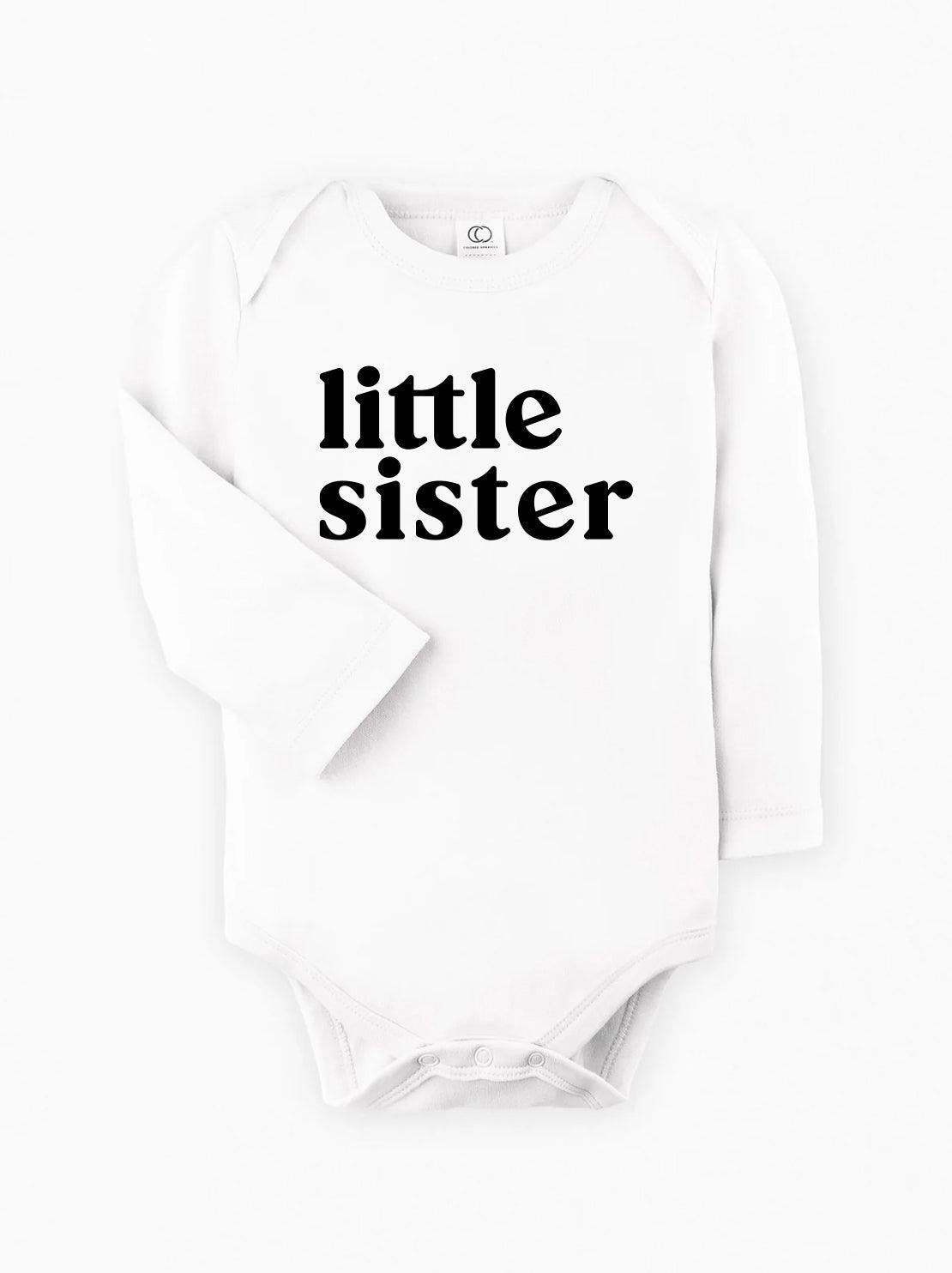 Little Sister Organic Cotton bodysuit (Serif)