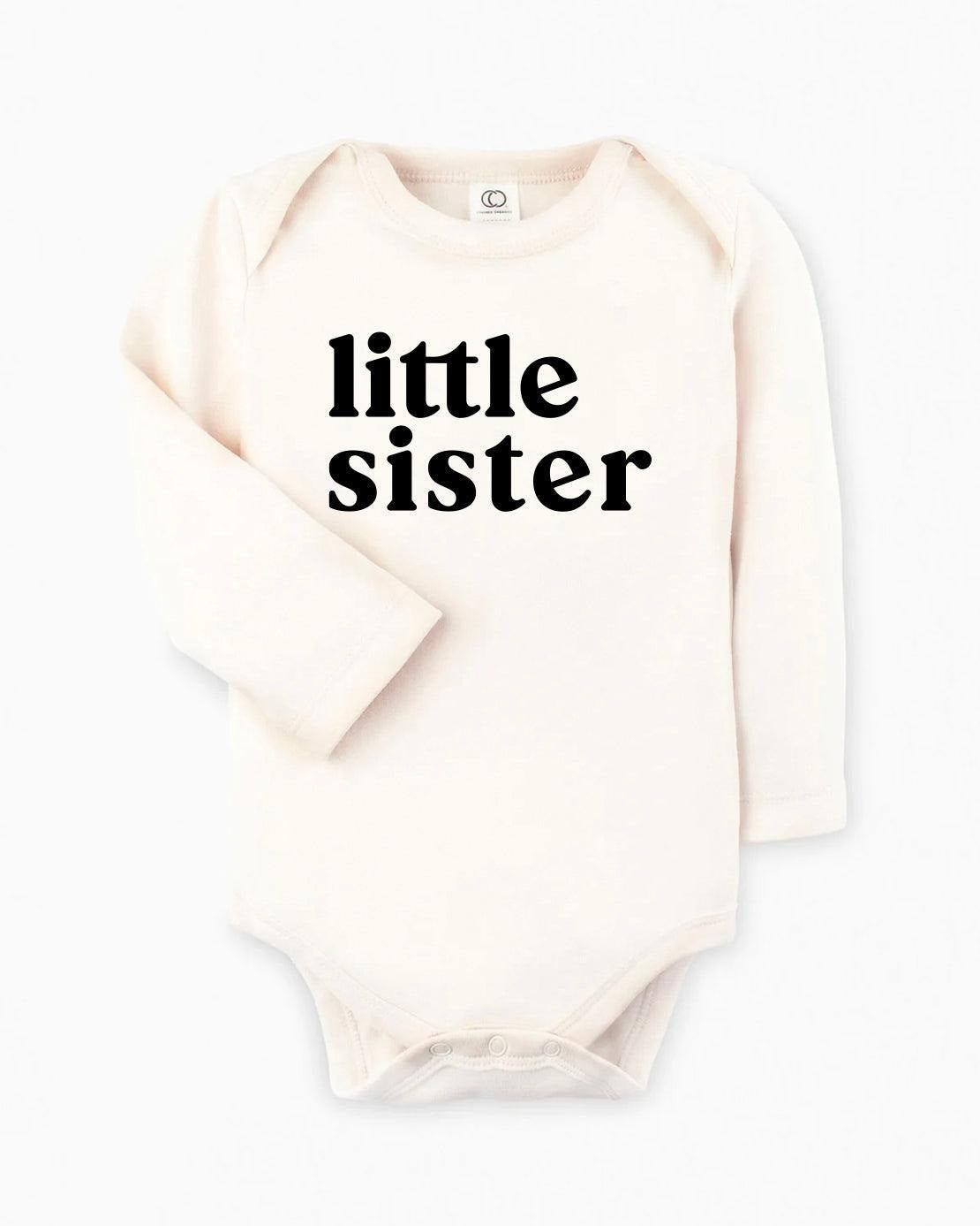 Little Sister Organic Cotton bodysuit (Serif)