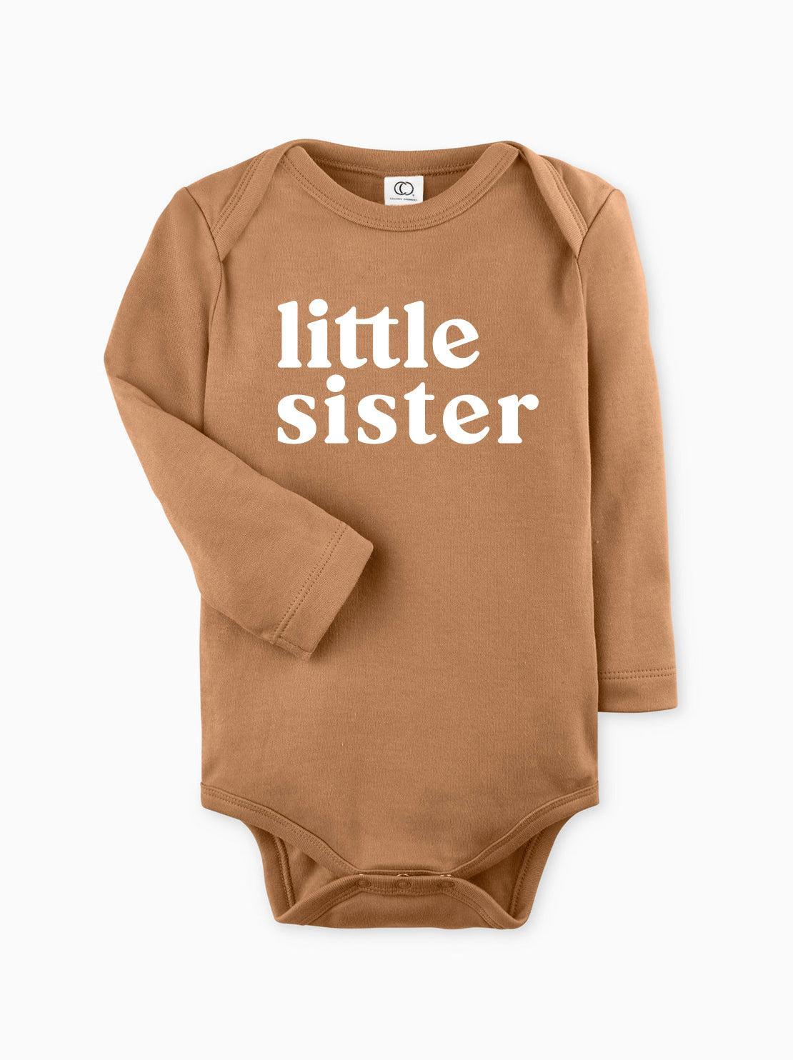 Little Sister Organic Cotton bodysuit (Serif)