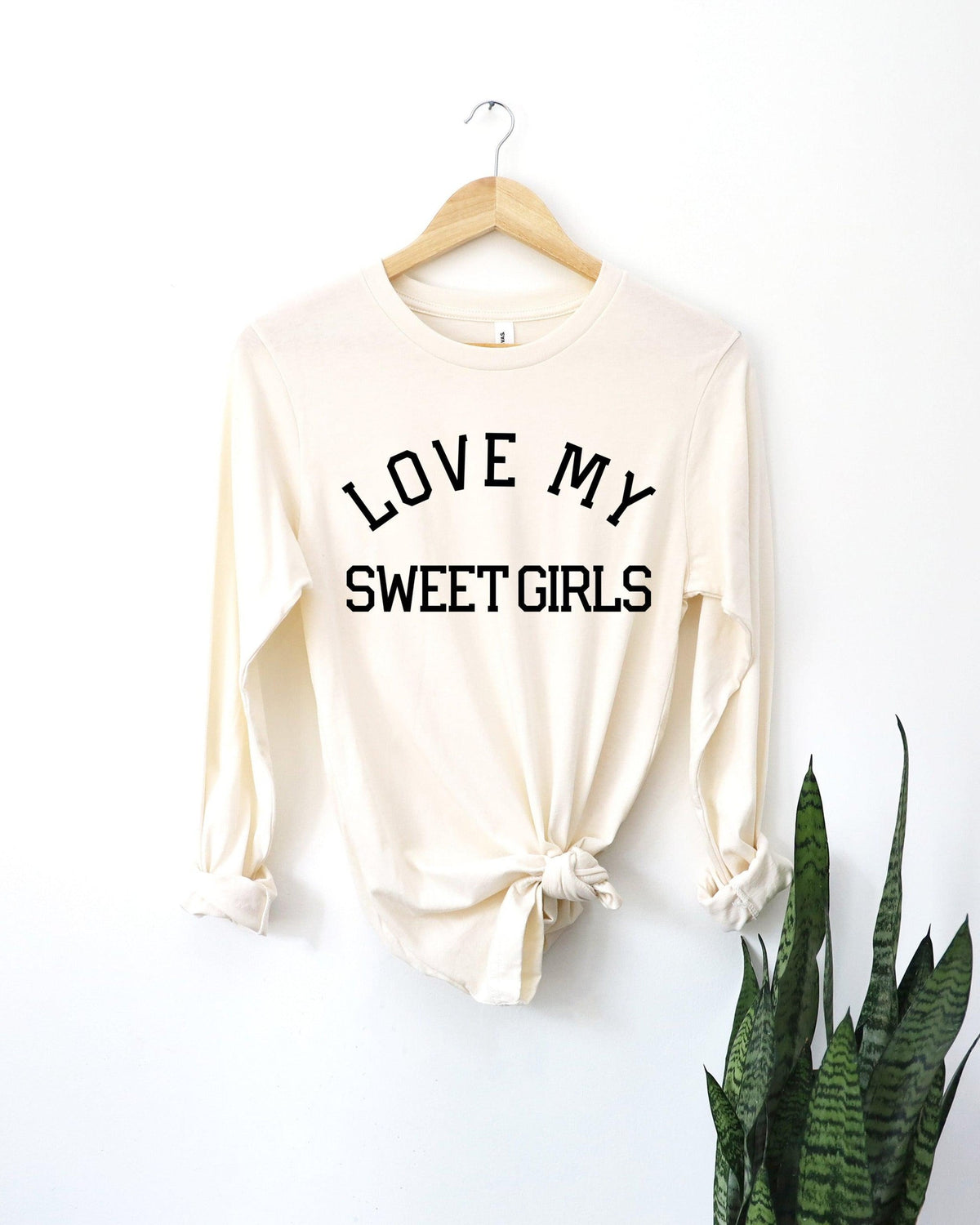 Love My Sweet Girls Girl Mom Long Sleeve T shirt