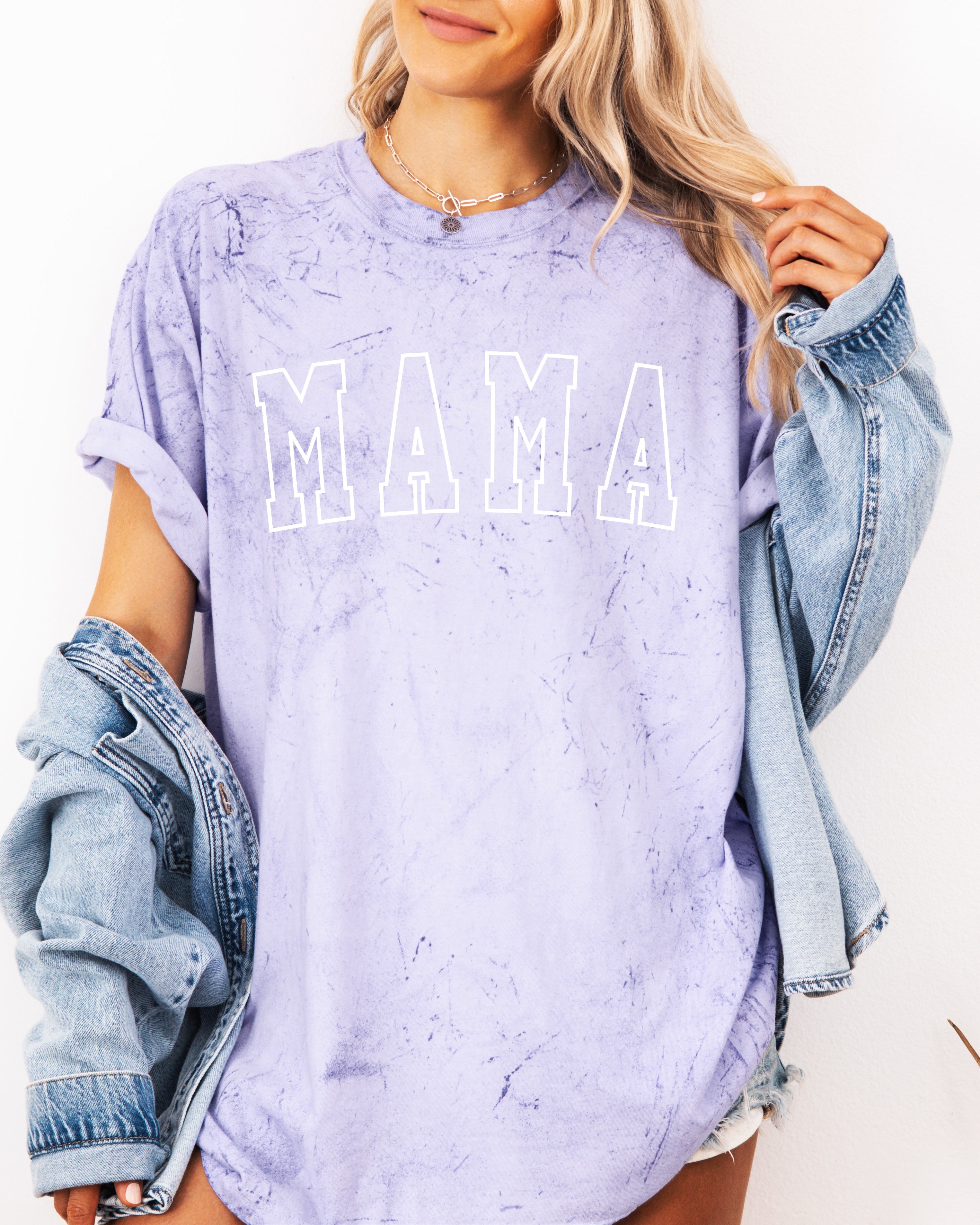 Mama Comfort Colors Graphic Tees (Outlined Font)