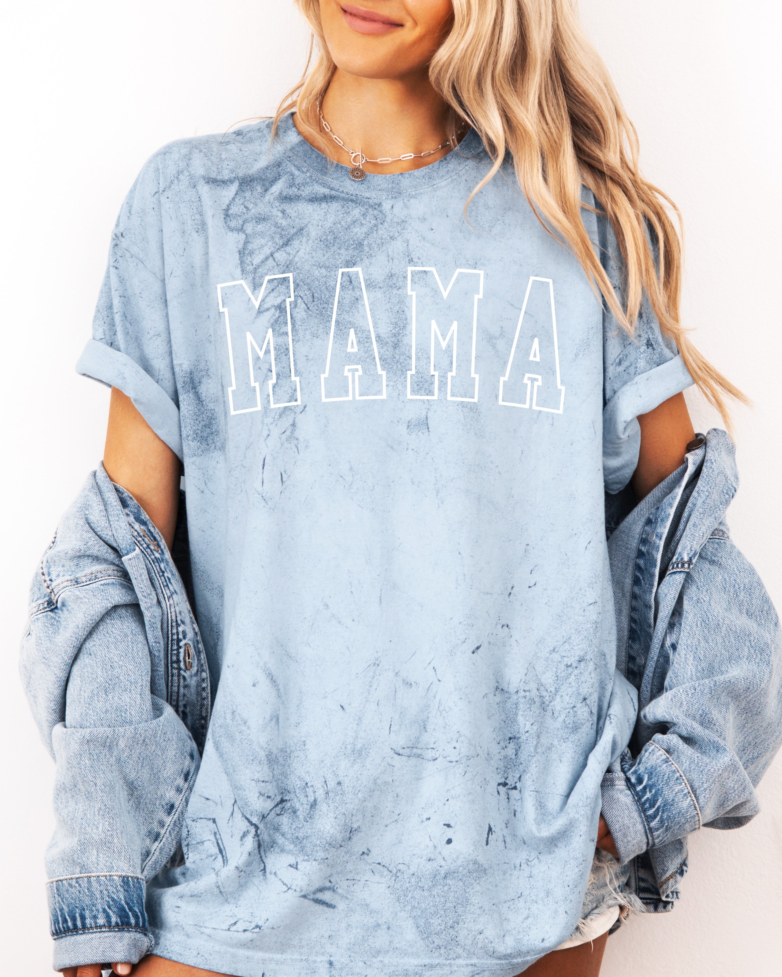 Mama Comfort Colors Graphic Tees (Outlined Font)