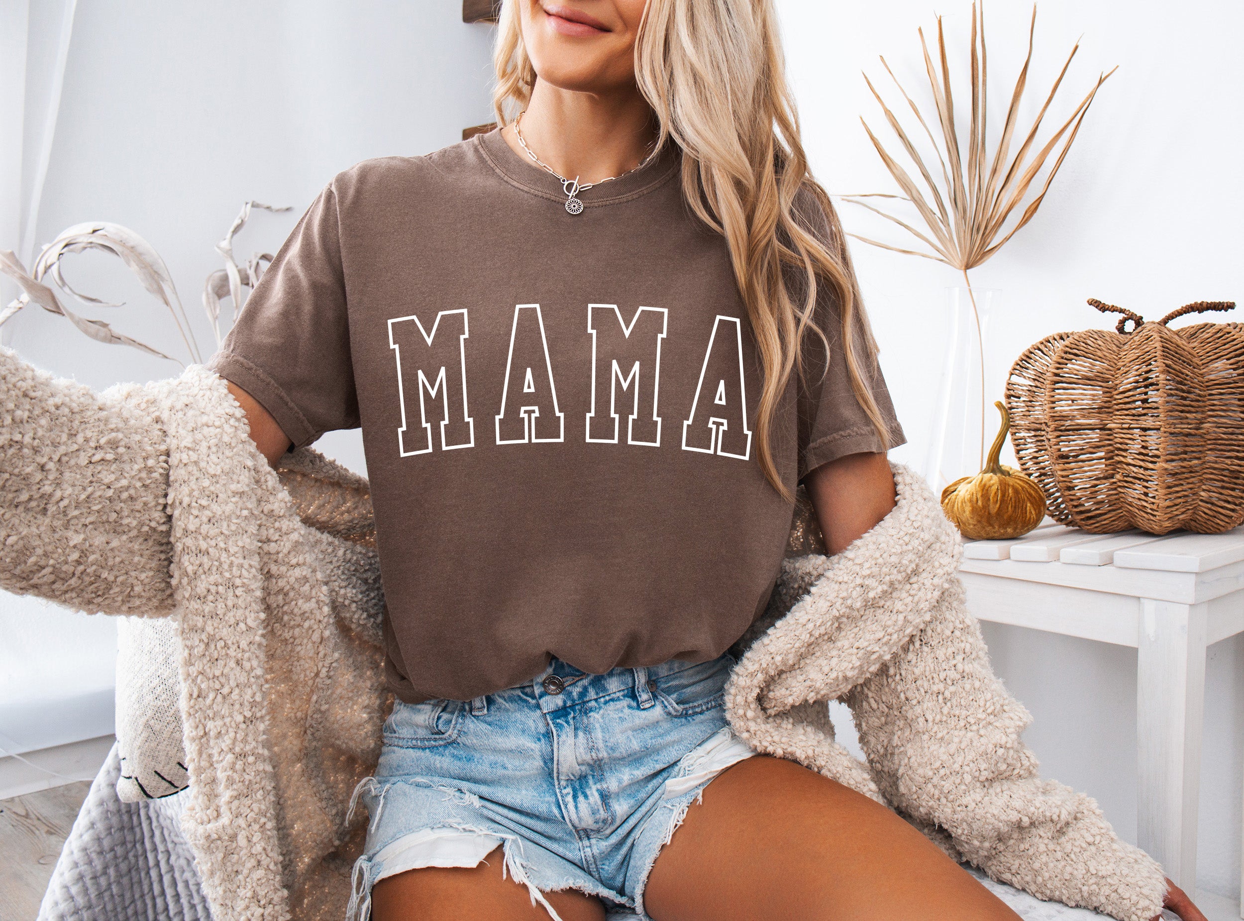 Mama Comfort Colors Graphic Tees (Outlined Font)