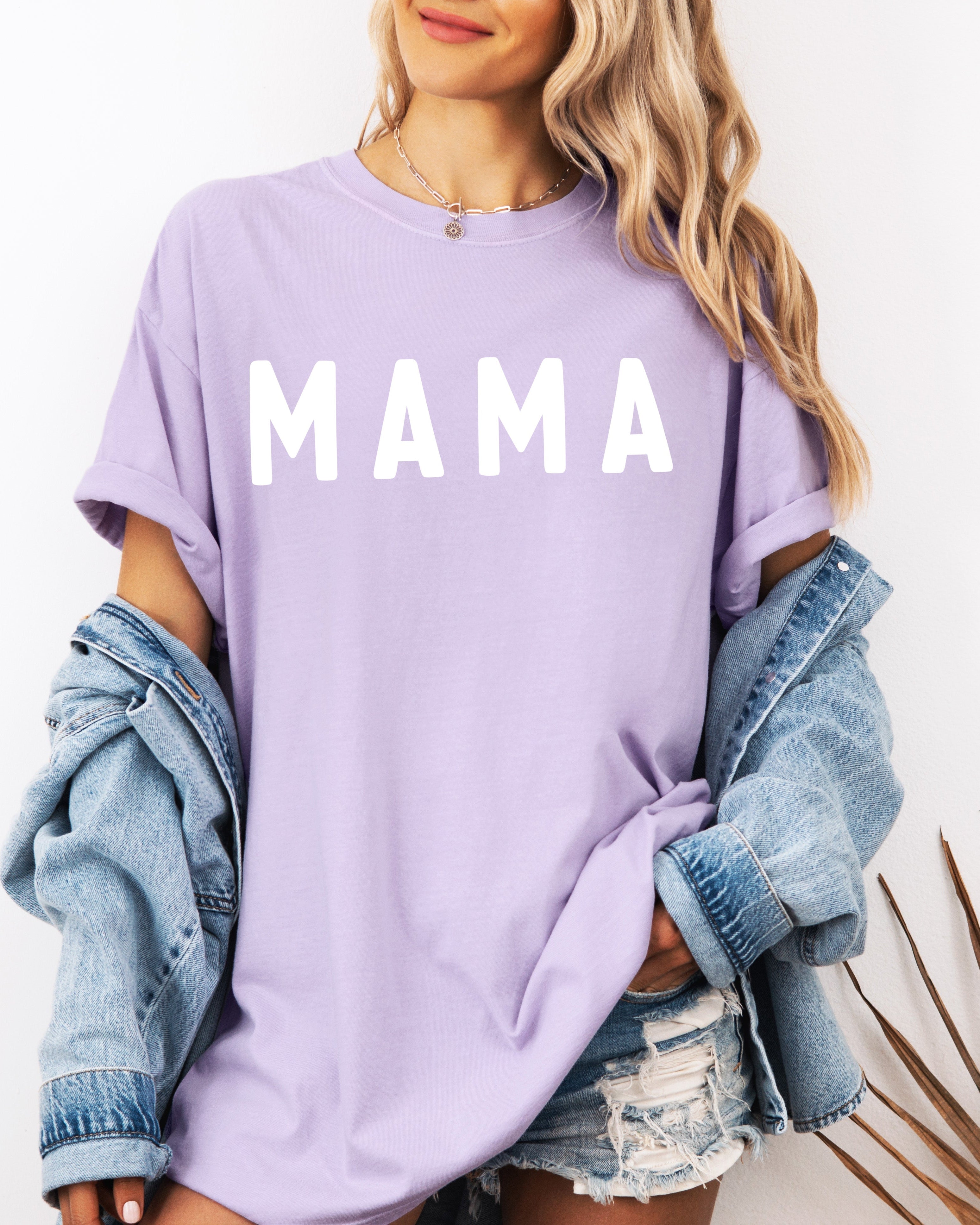 Mama Comfort Colors Graphic Tees (Round Font)