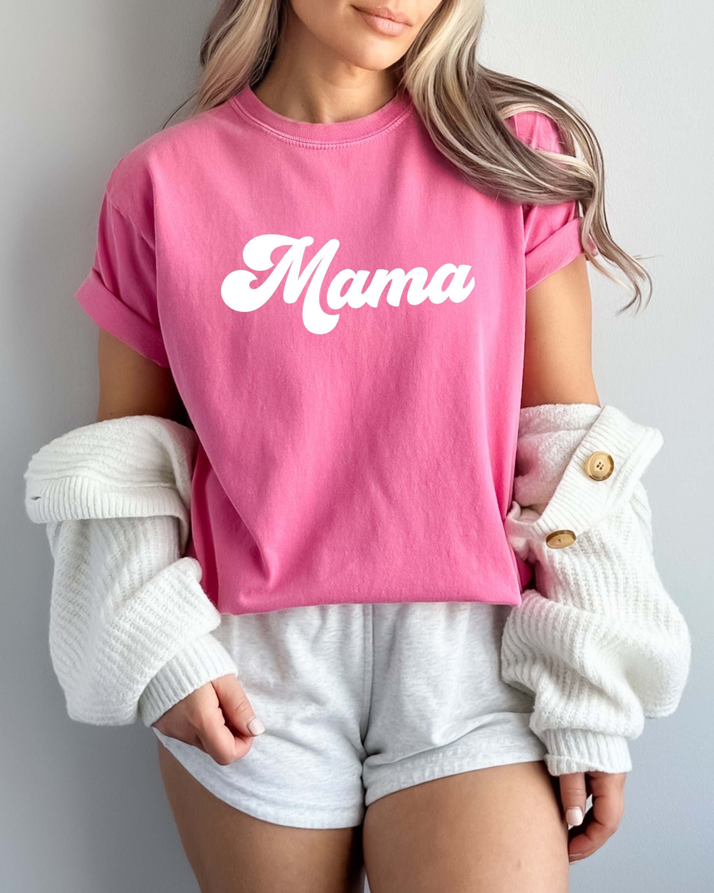 Mama Comfort Colors T Shirt (Groovy)