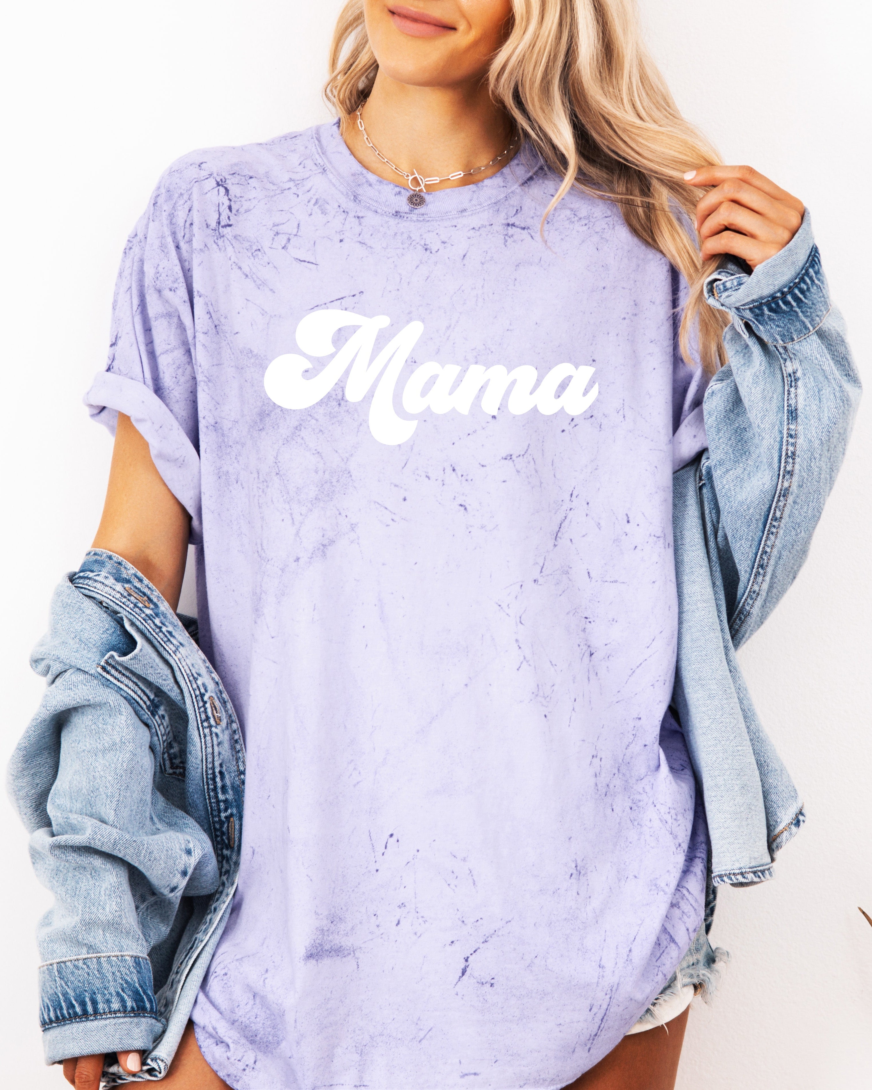 Mama Comfort Colors T Shirt (Groovy)