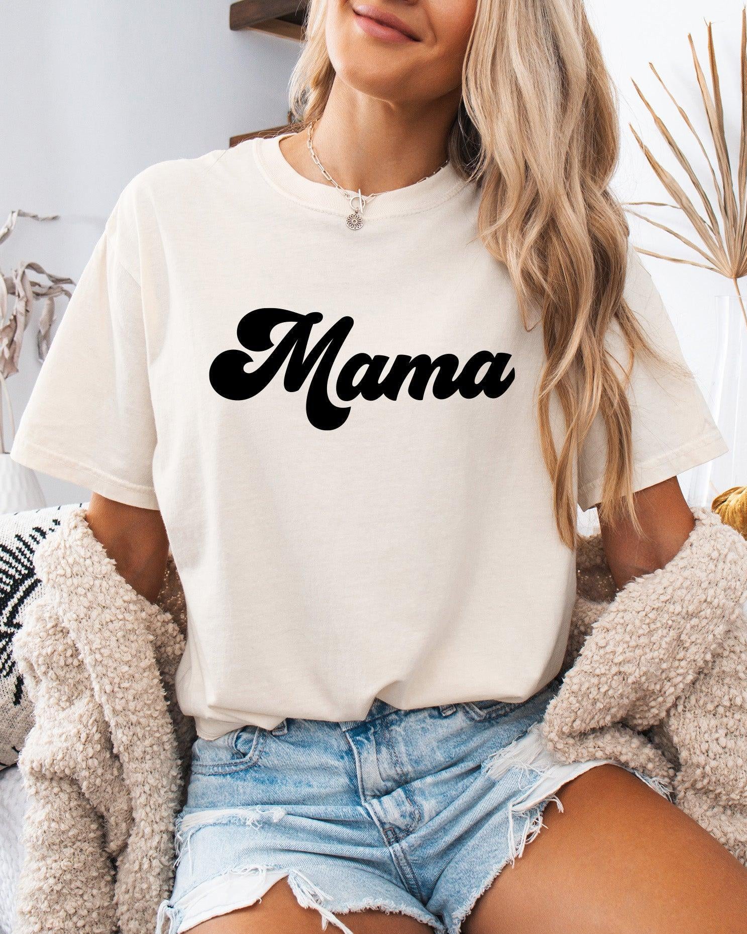 Mama Comfort Colors T Shirt (Groovy)