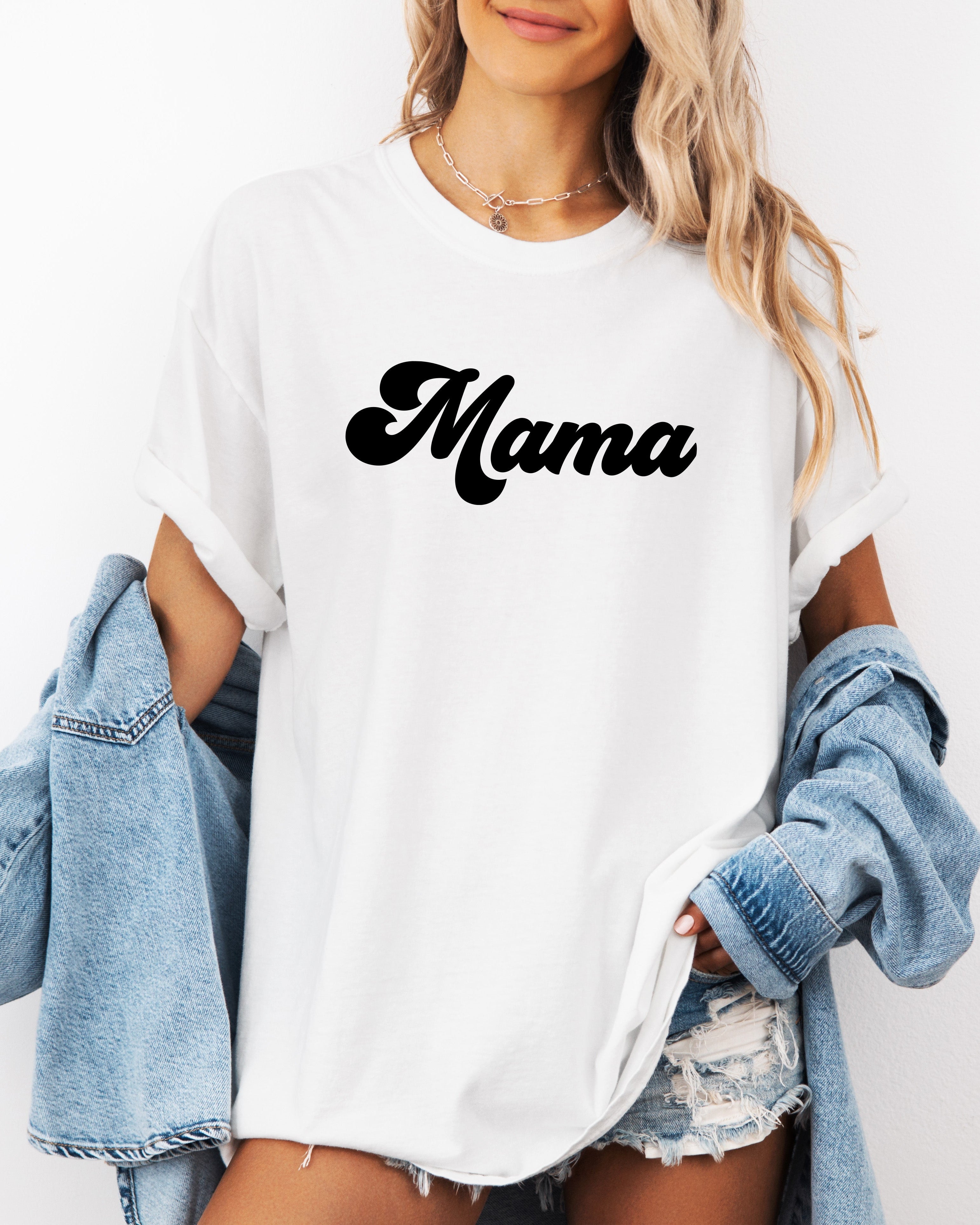 Mama Comfort Colors T Shirt (Groovy)