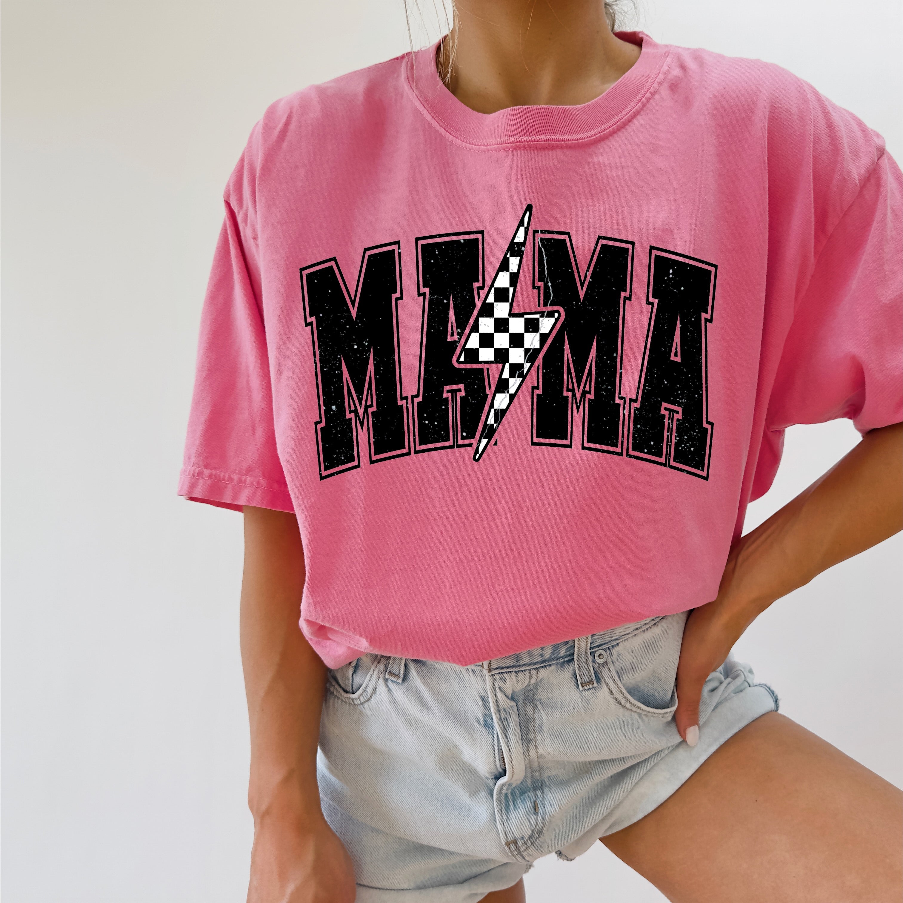 Mama Comfort Colors T Shirt (Lightning Condensed)
