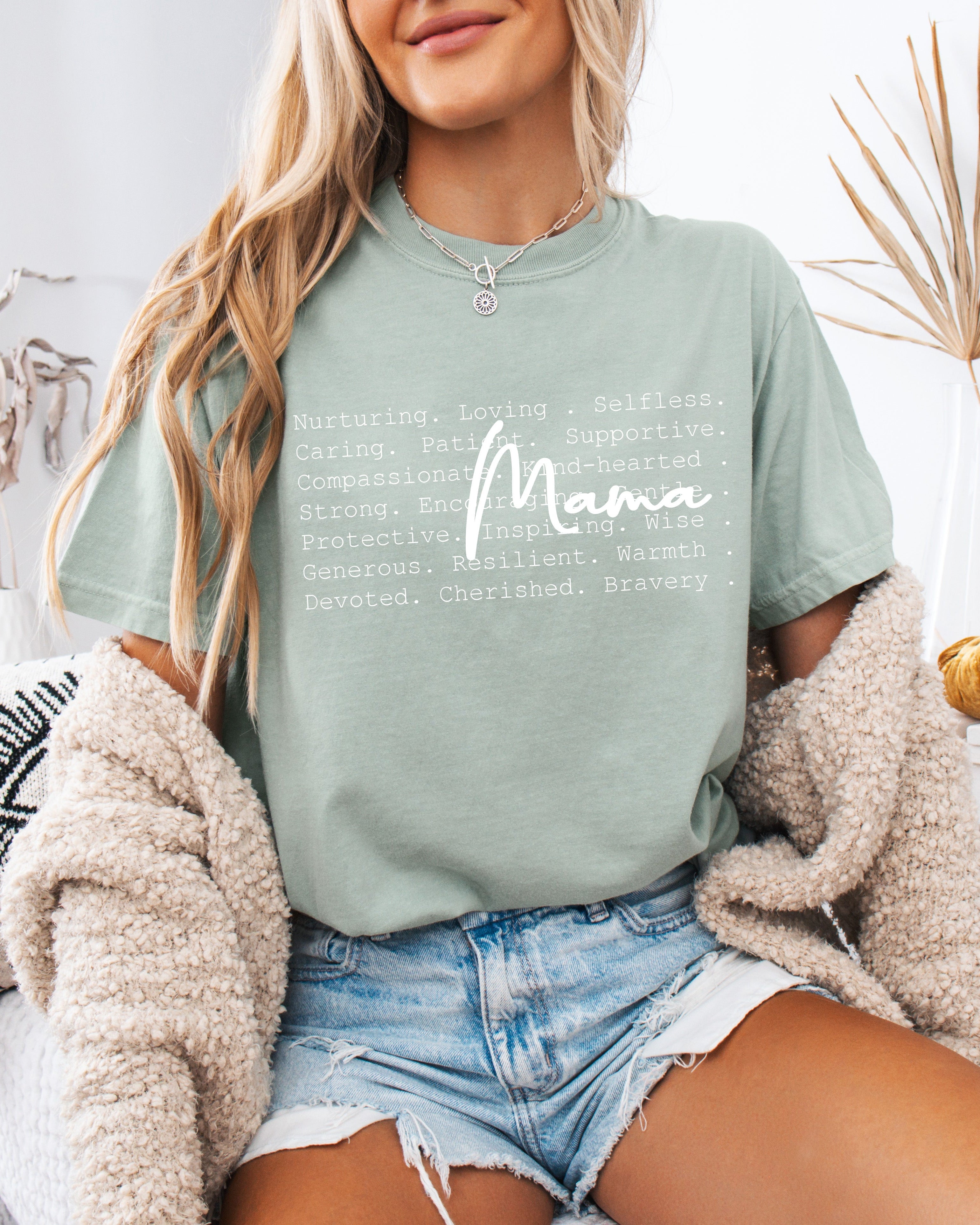 Mama Comfort Colors T Shirt (Nurturing, Loving)