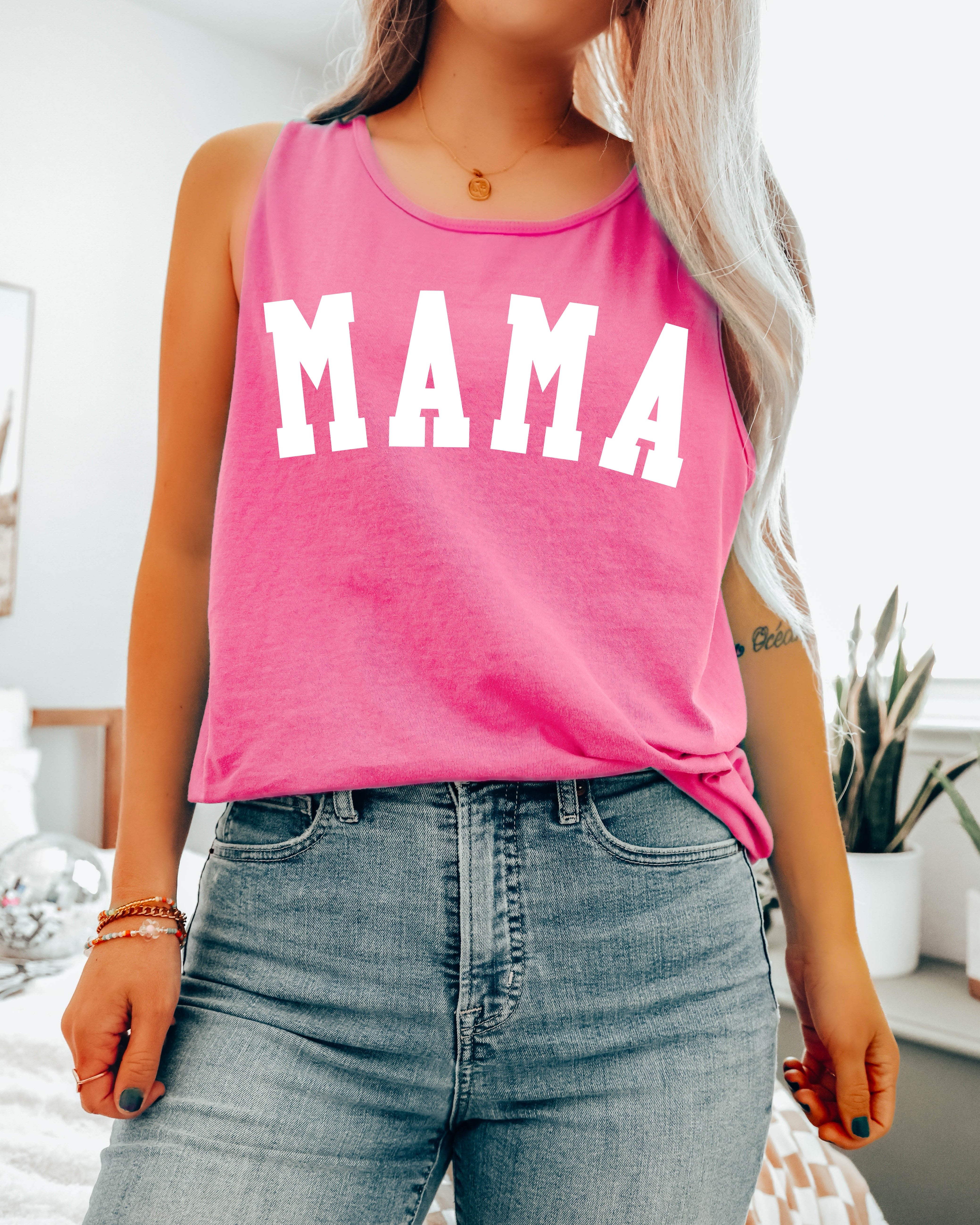 Mama Comfort Colors Tank Top (Condensed)