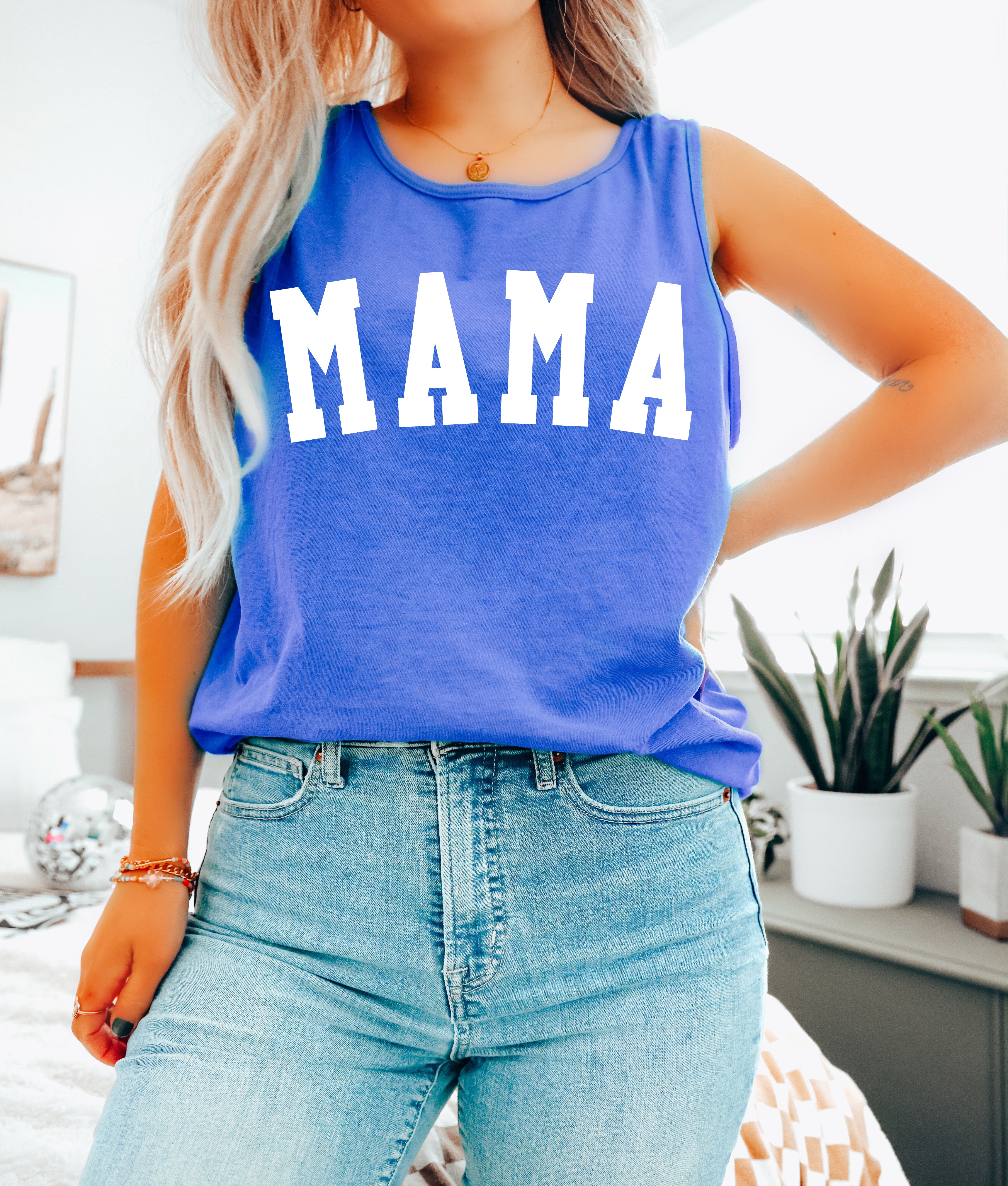 Mama Comfort Colors Tank Top (Condensed)