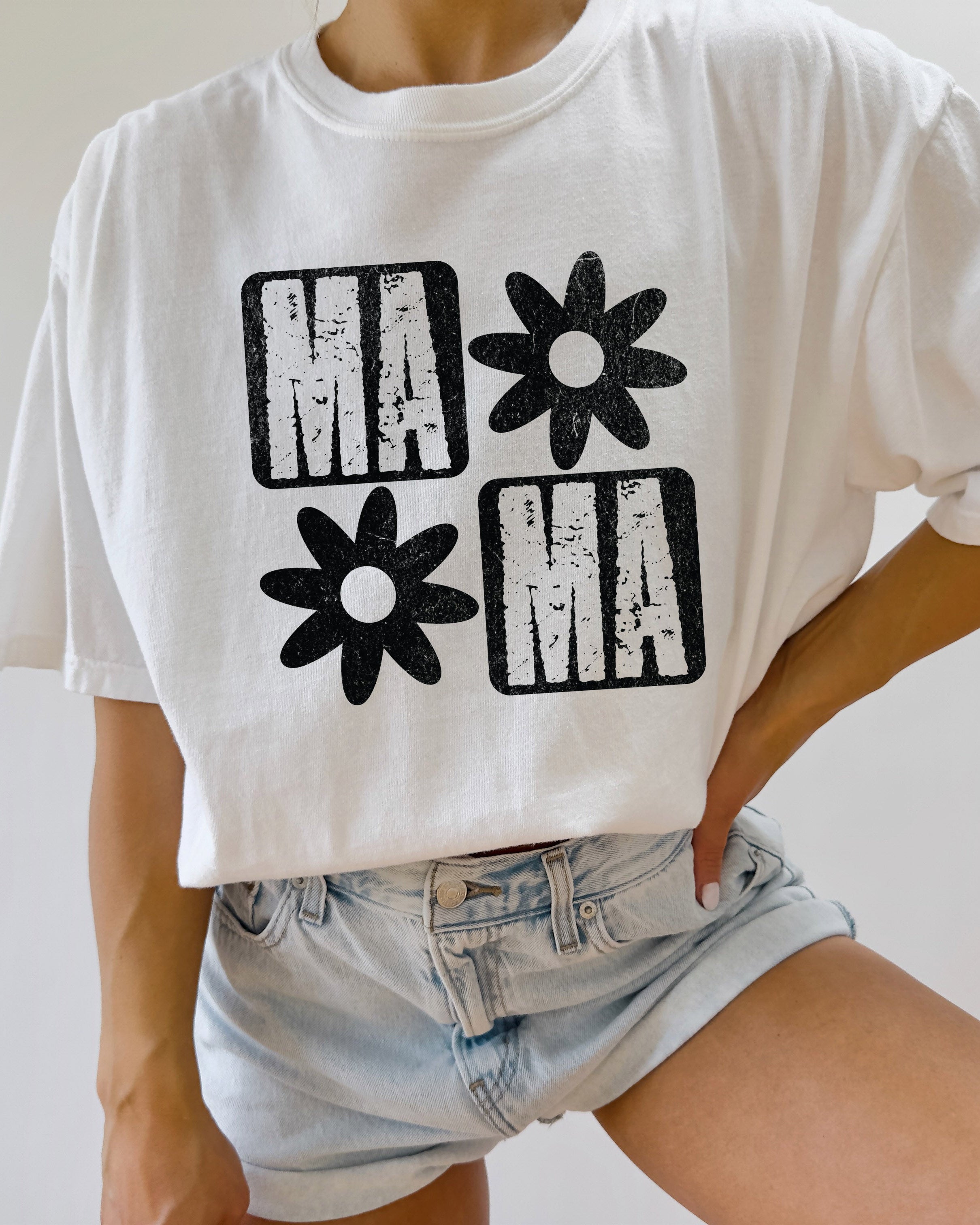 Mama Flower Comfort Colors T Shirt