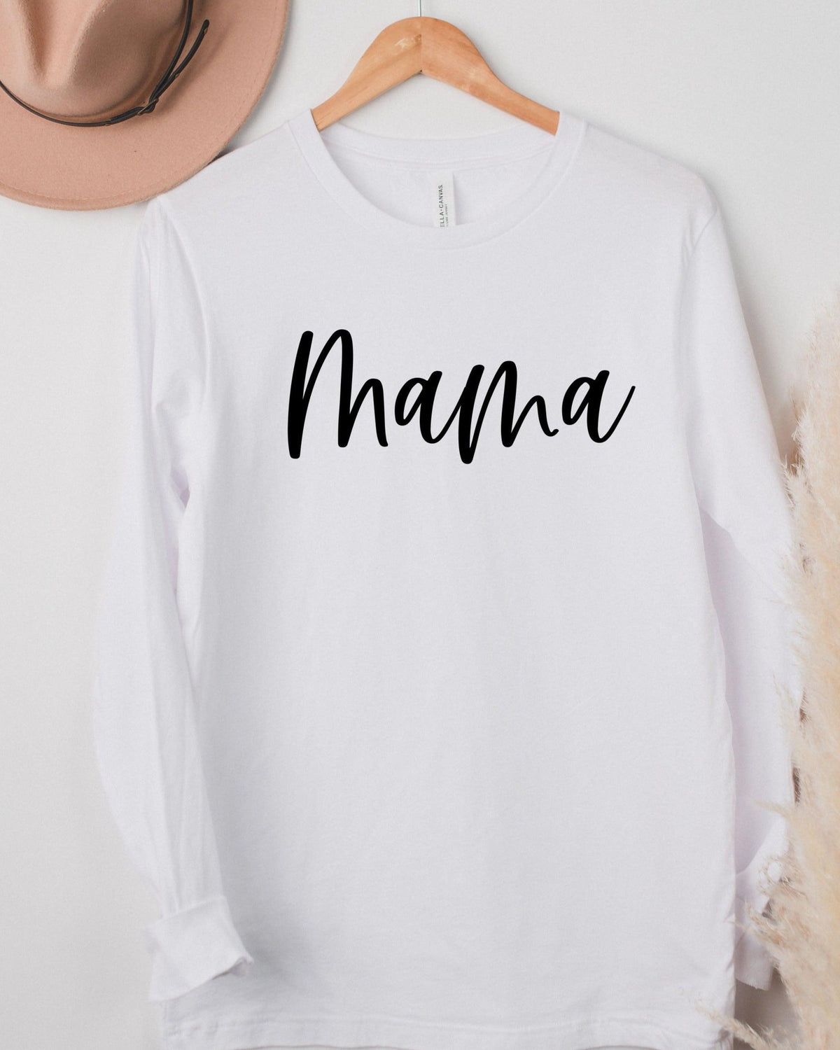Mama Long Sleeve Tshirt (Cursive 2)