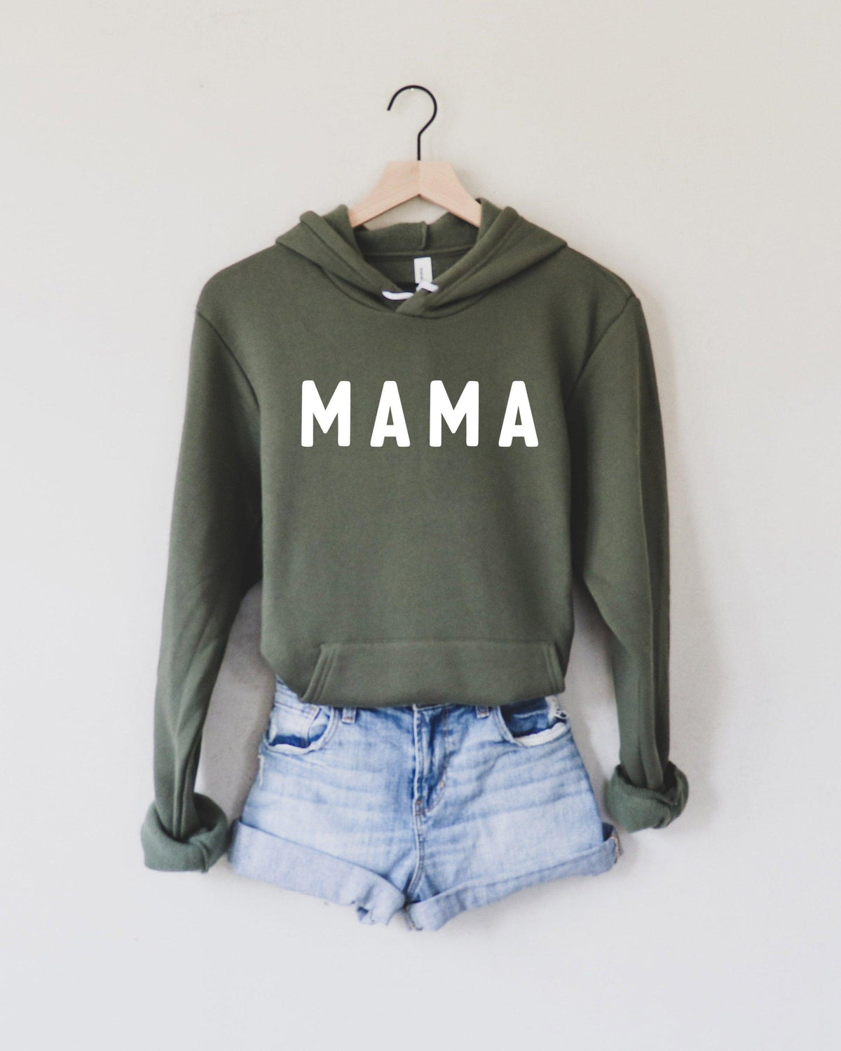 Mama Sponge Fleece hoodie Sweatshirt (Rounded font)