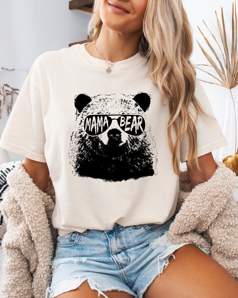 Mamabear Mama Bear Garment Dyed T Shirt