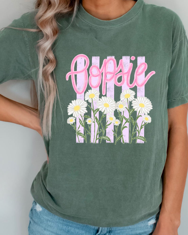 Oopsie Daisy Nature Flower Comfort Colors T Shirt Vacation Beach Lake Summer