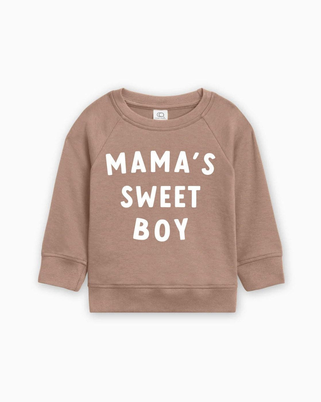 Mama's Sweet Boy Valentine's Day Baby Toddler Organic Cotton Pullover