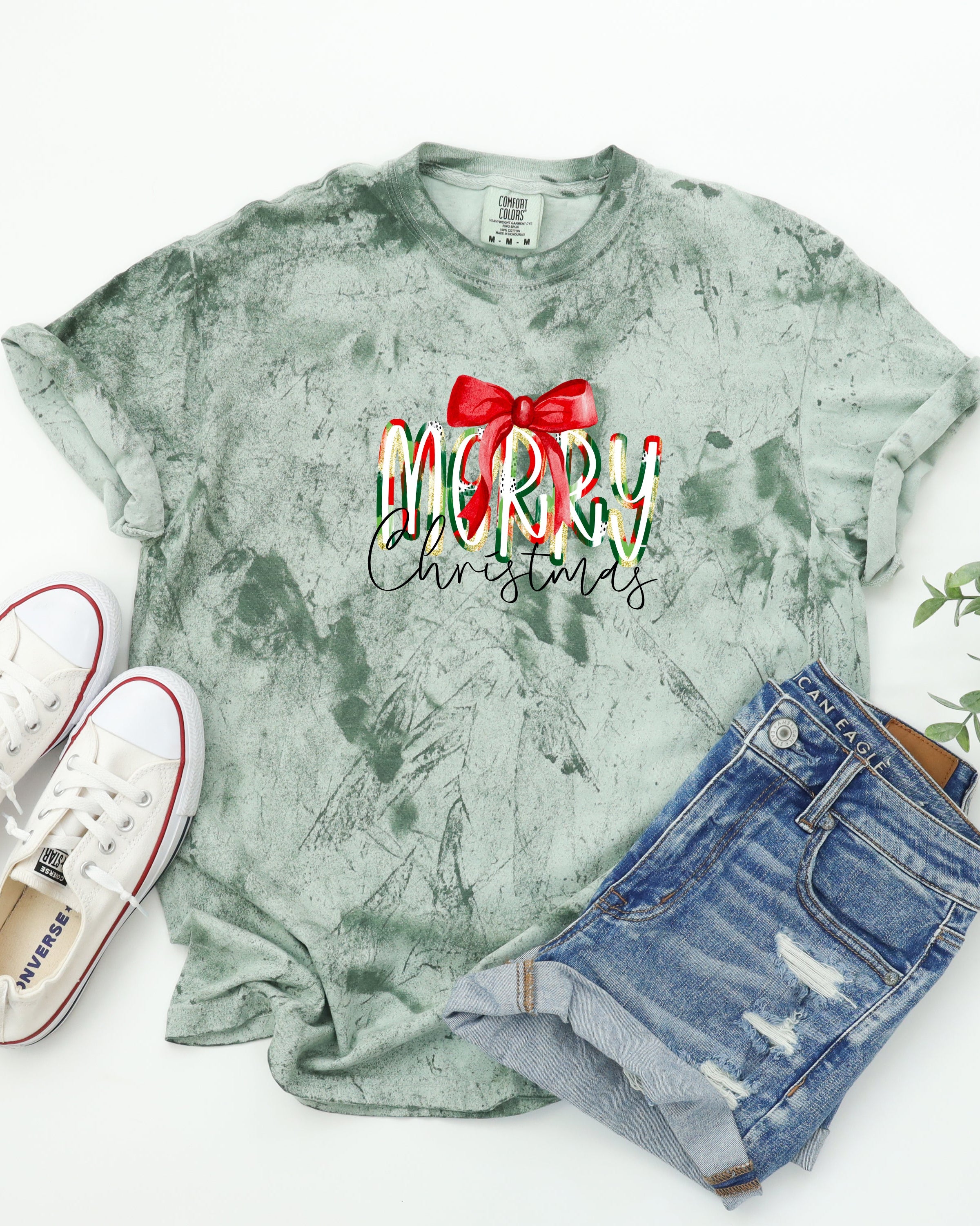 Merry Christmas Winter Fall Holiday Christmas Autumn Comfort Colors Garment Dyed T Shirt