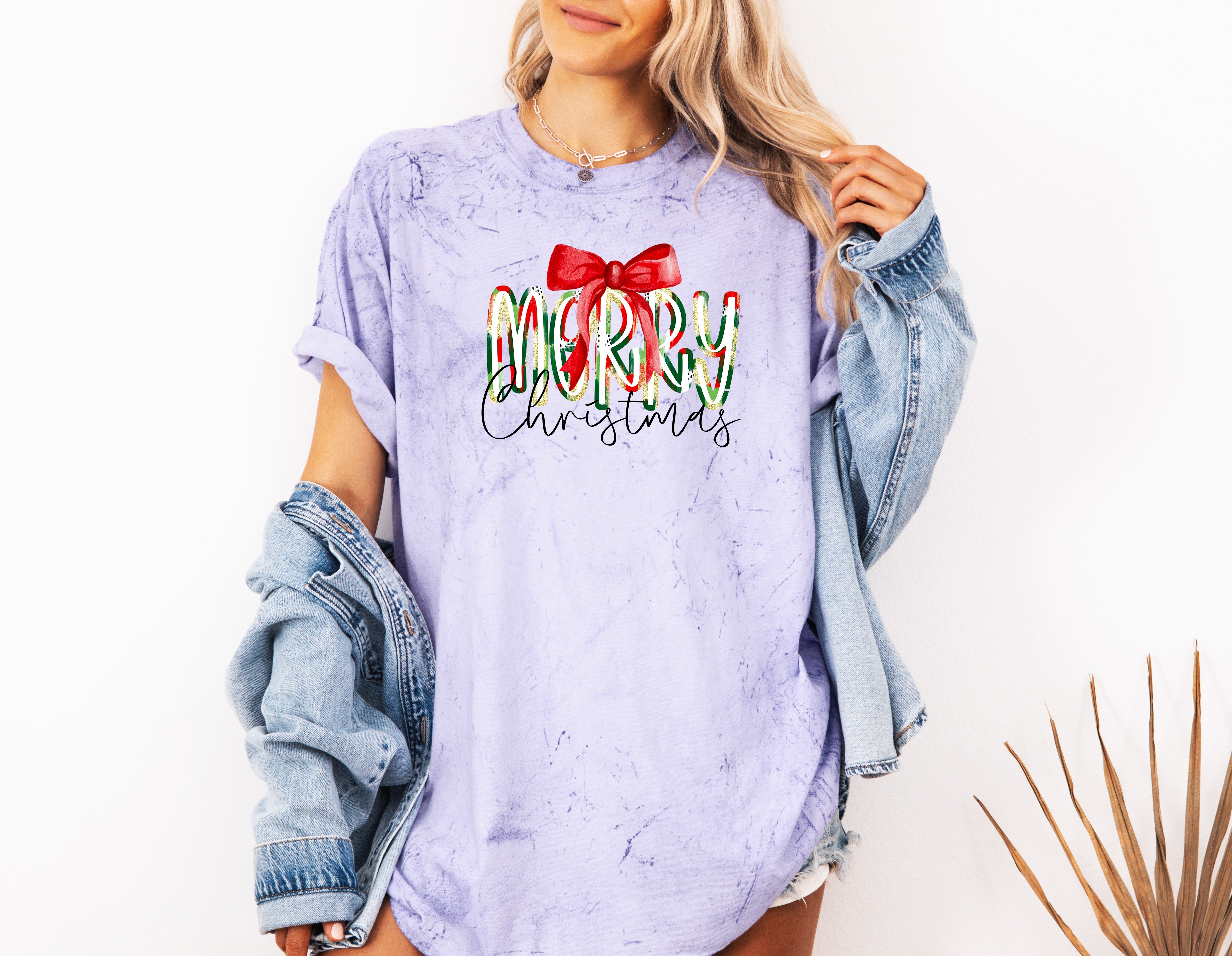 Merry Christmas Winter Fall Holiday Christmas Autumn Comfort Colors Garment Dyed T Shirt