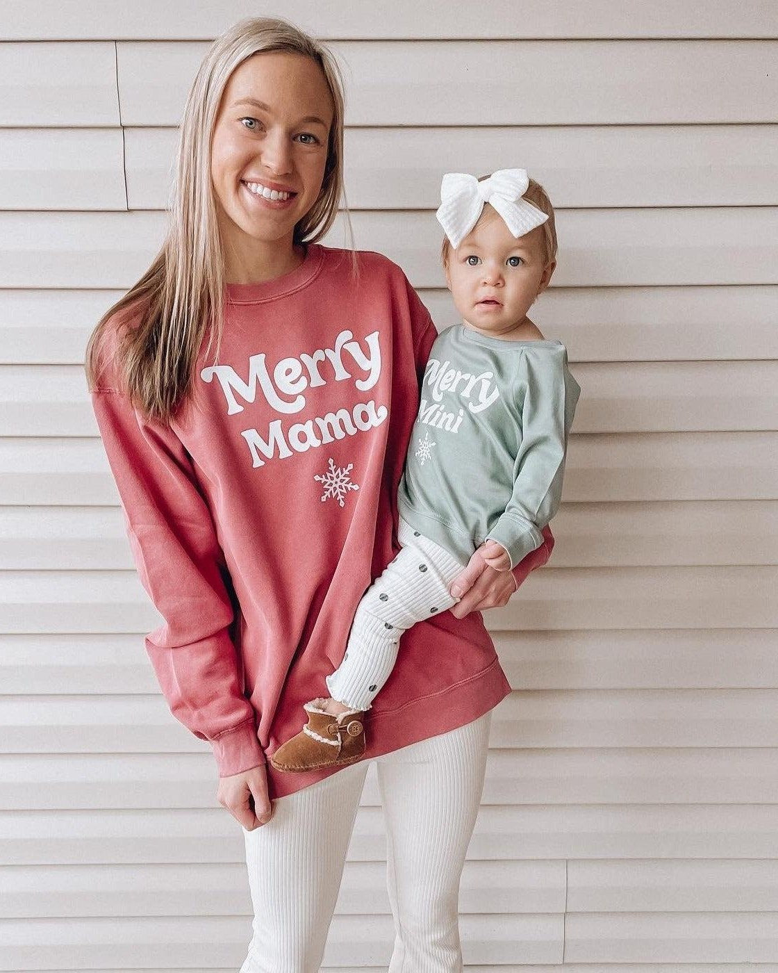 Merry Mama Christmas Garment Dyed Comfort Colors Sweatshirt