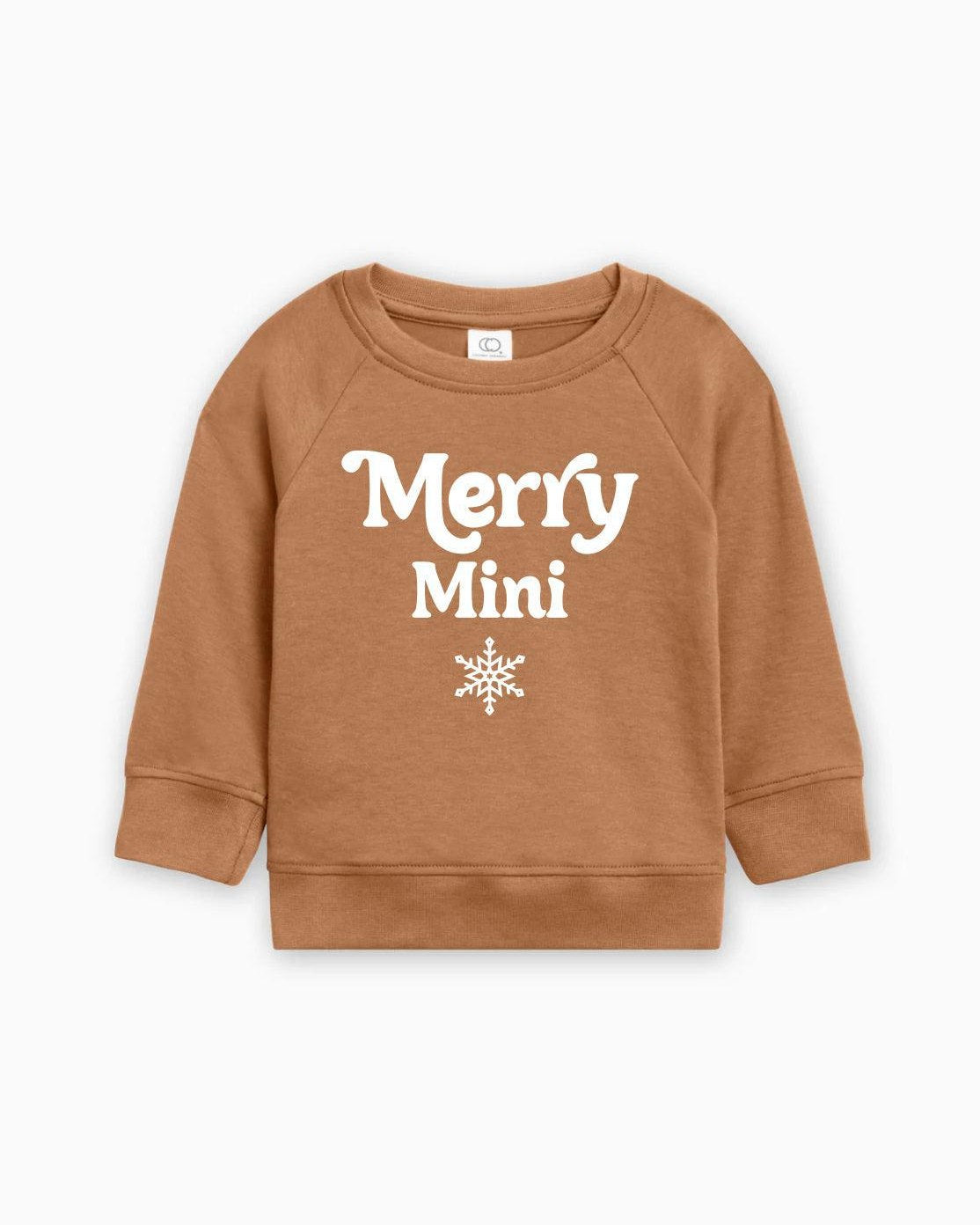 Merry Mini Matching Christmas Organic cotton Baby Toddler Pullover
