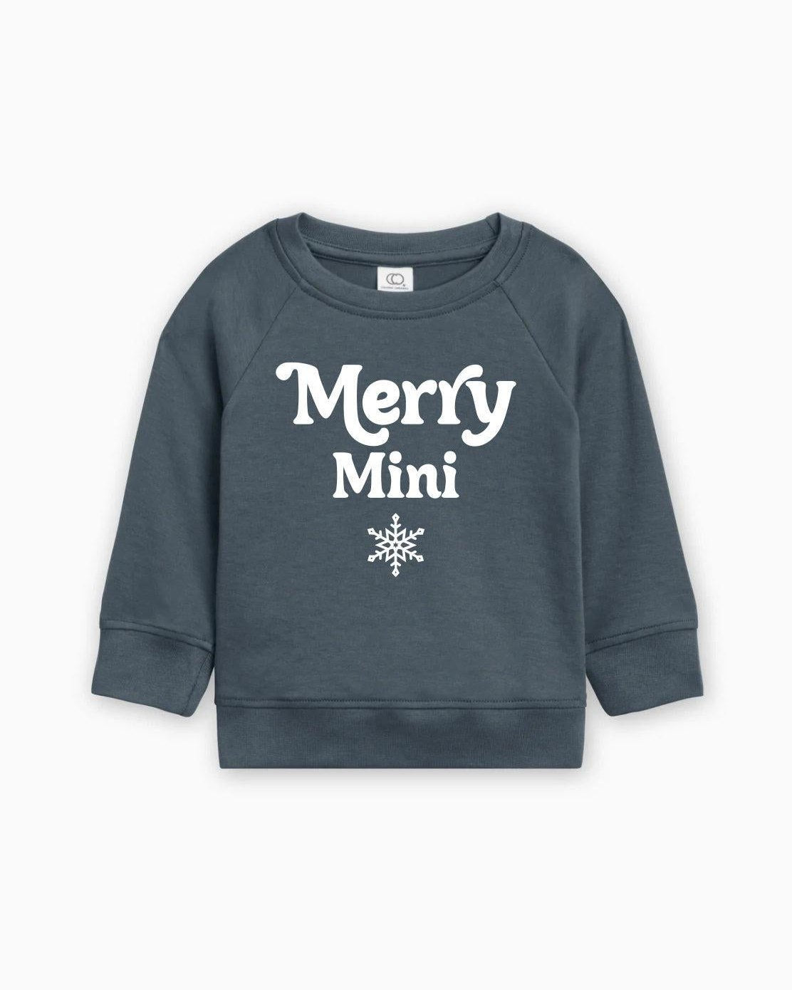 Merry Mini Matching Christmas Organic cotton Baby Toddler Pullover
