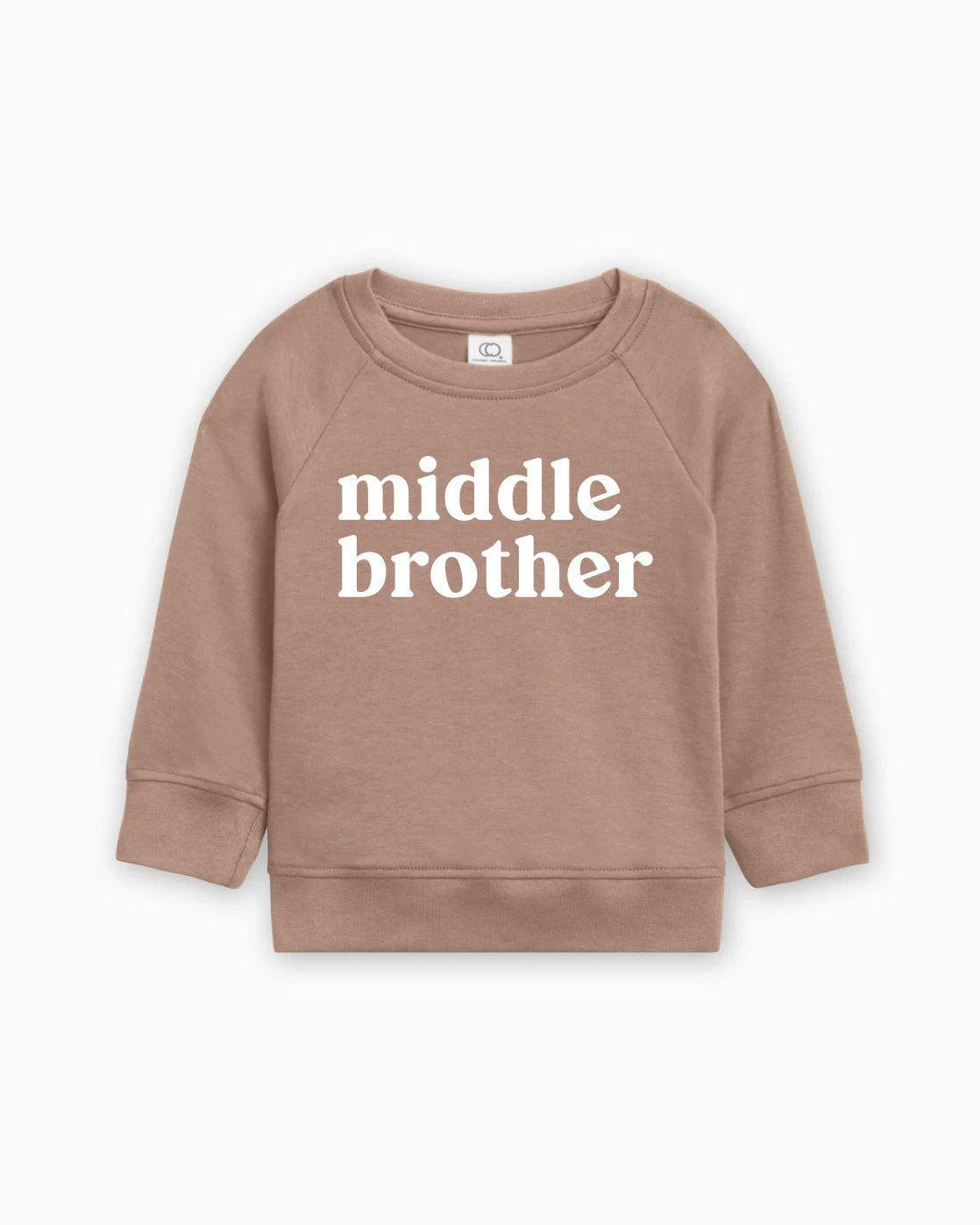 Middle Brother Organic Cotton Pullover (Serif)