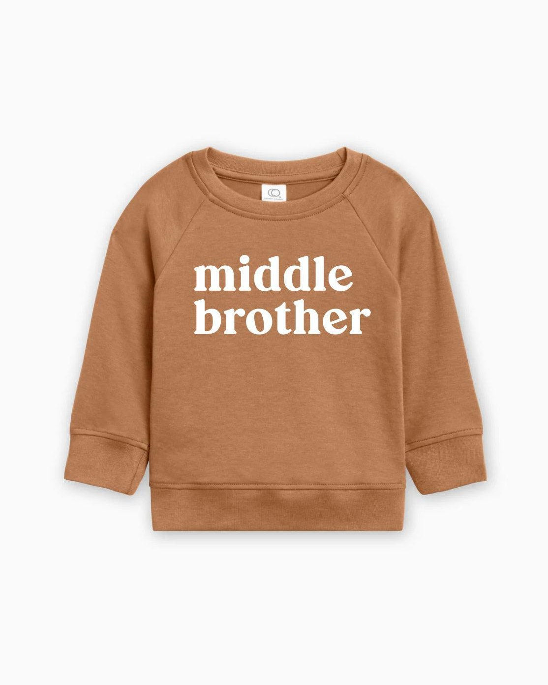 Middle Brother Organic Cotton Pullover (Serif)