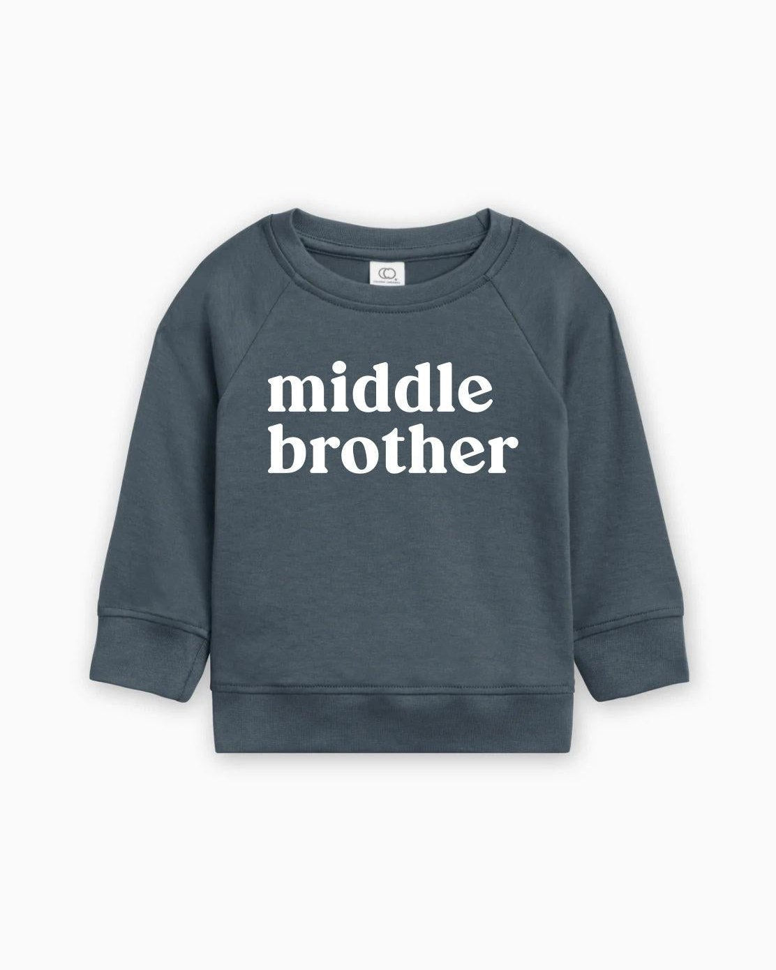 Middle Brother Organic Cotton Pullover (Serif)