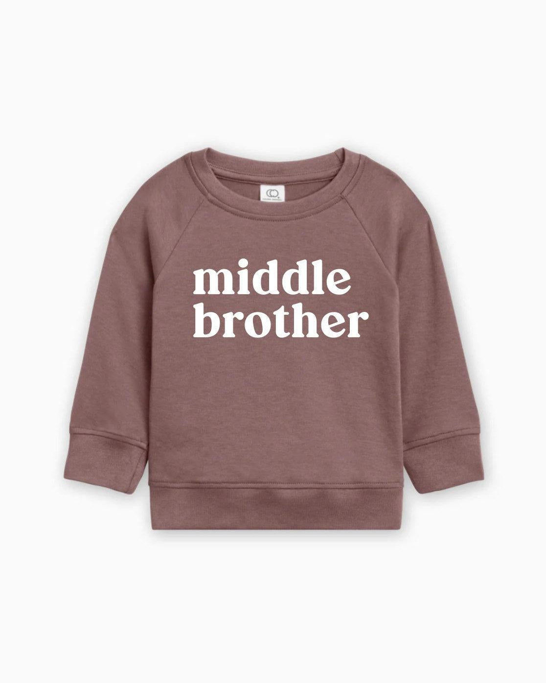 Middle Brother Organic Cotton Pullover (Serif)