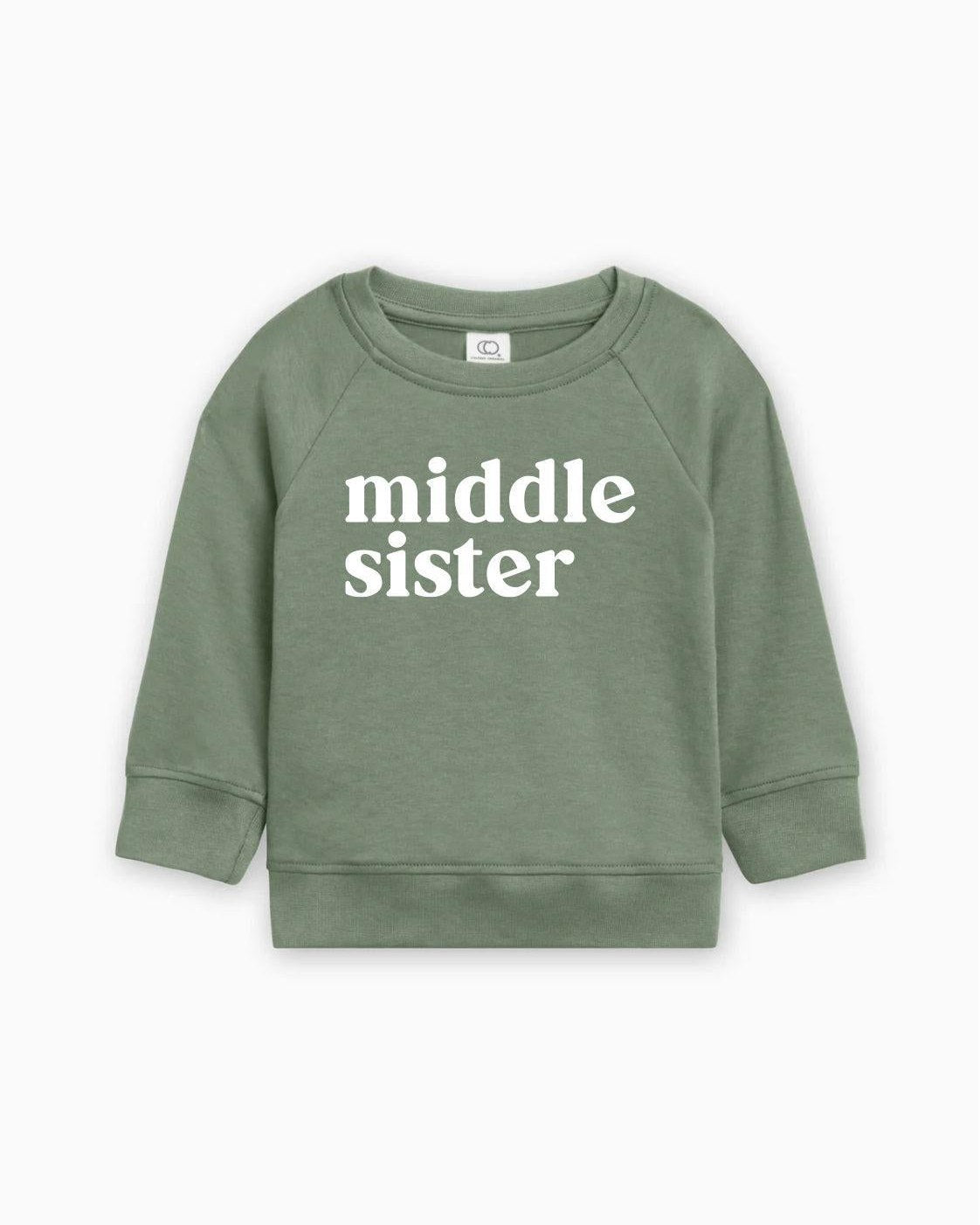 Middle Sister Organic Cotton Pullover (Serif)