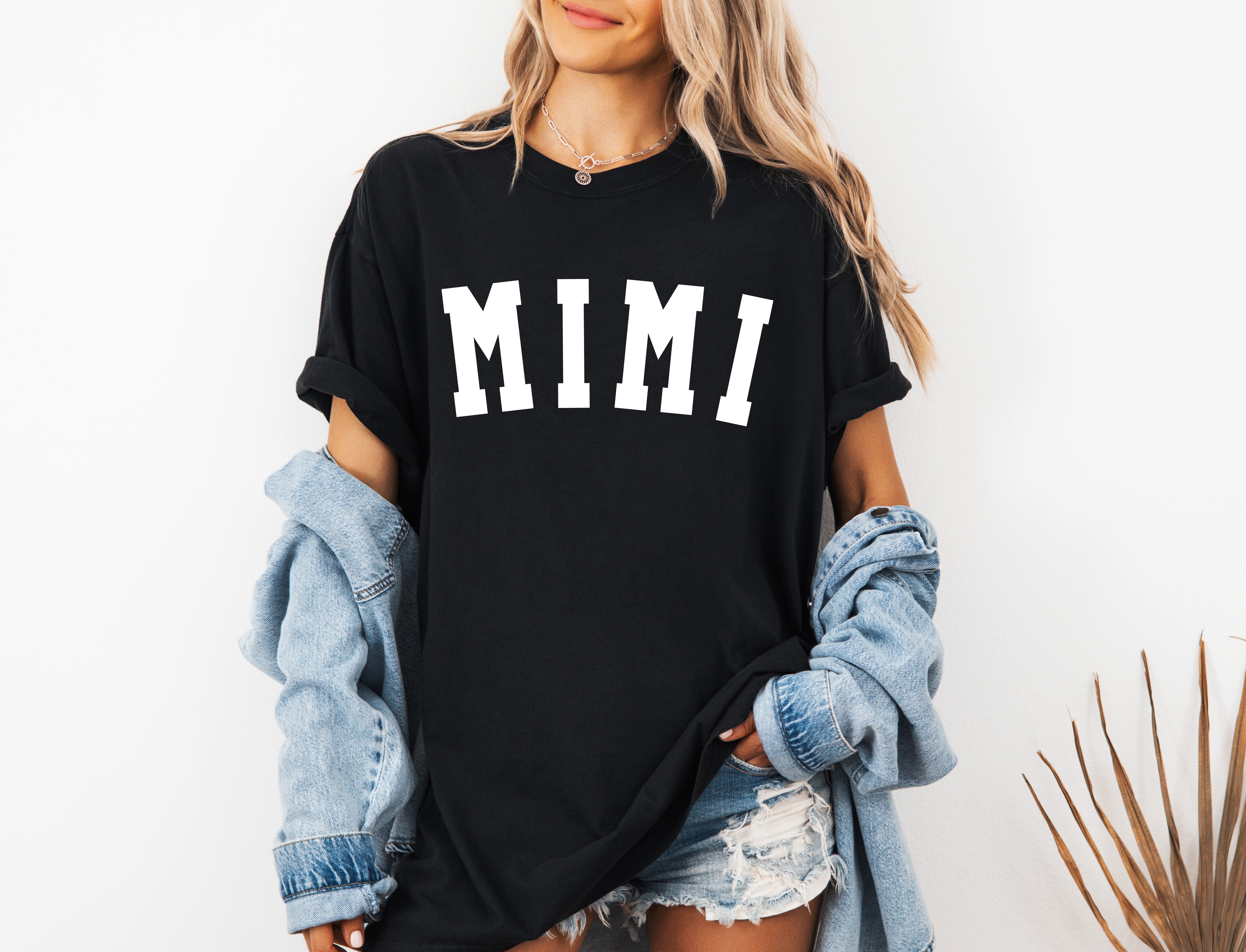Mimi Grandma Comfort Colors Garment Dyed T Shirt (Condensed font)