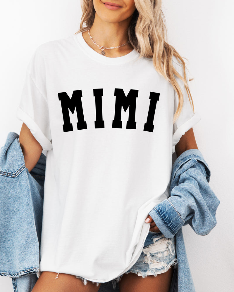 Mimi Grandma Comfort Colors Garment Dyed T Shirt (Condensed font)