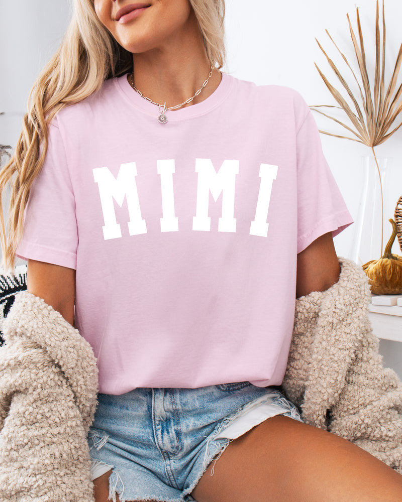 Mimi Grandma Comfort Colors Garment Dyed T Shirt (Condensed font)