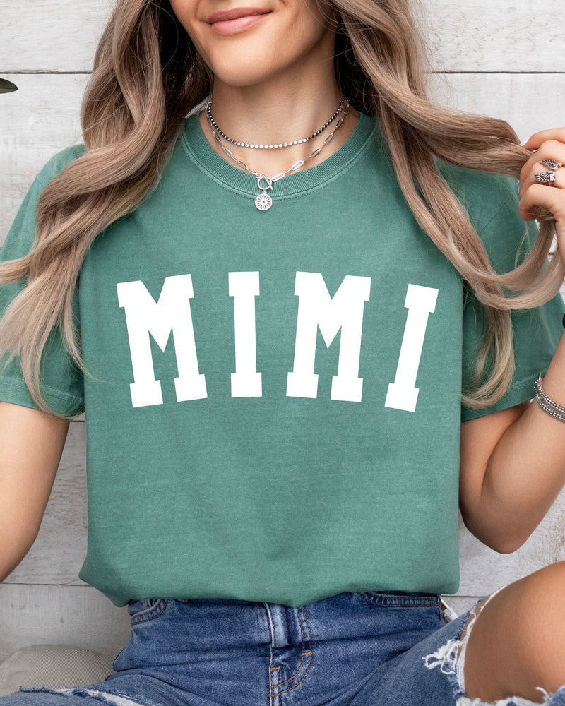 Mimi Grandma Comfort Colors Garment Dyed T Shirt (Condensed font)