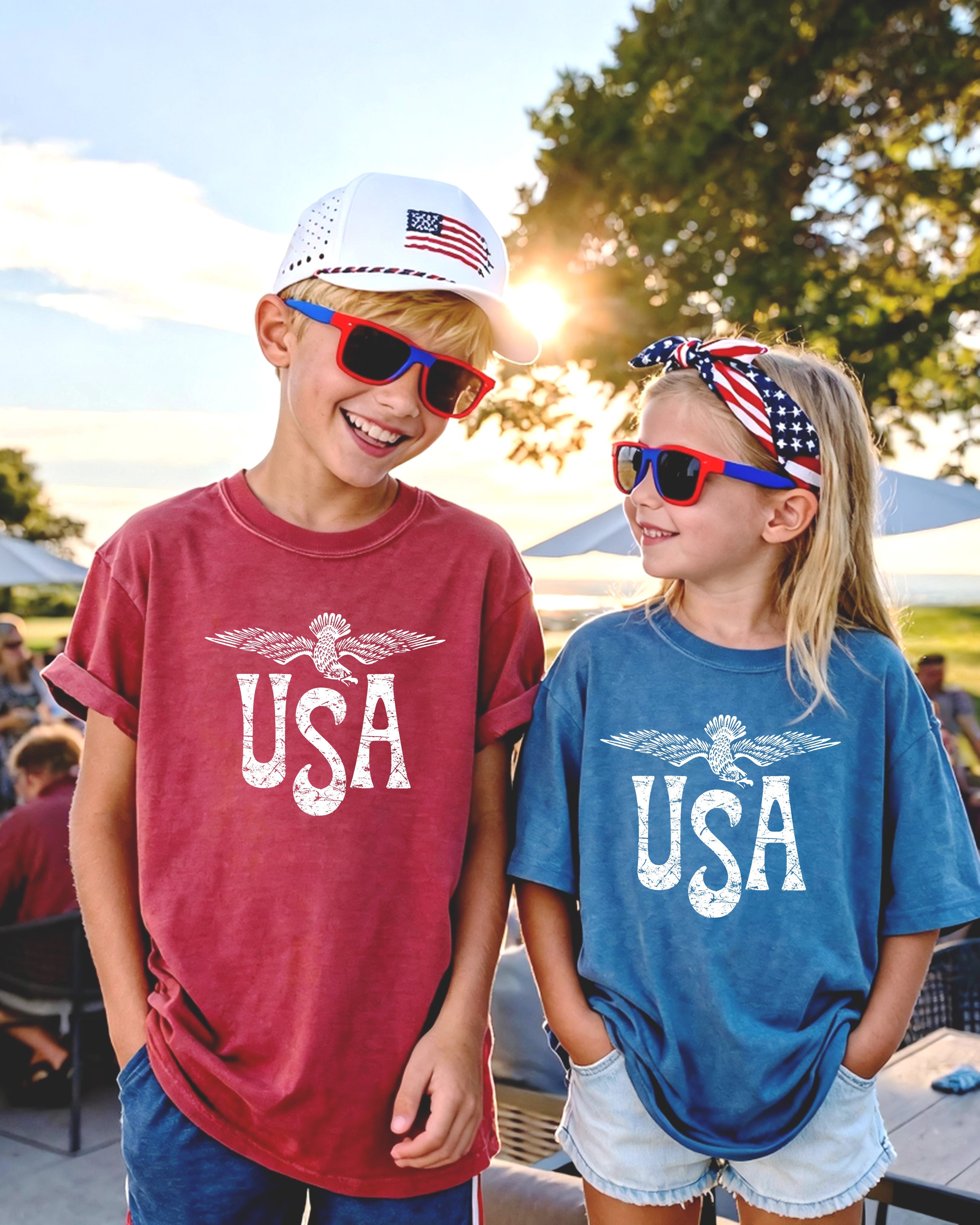 USA America Comfort Colors T Shirt - 4th of July, Memorial day, Veterans day gift for dad