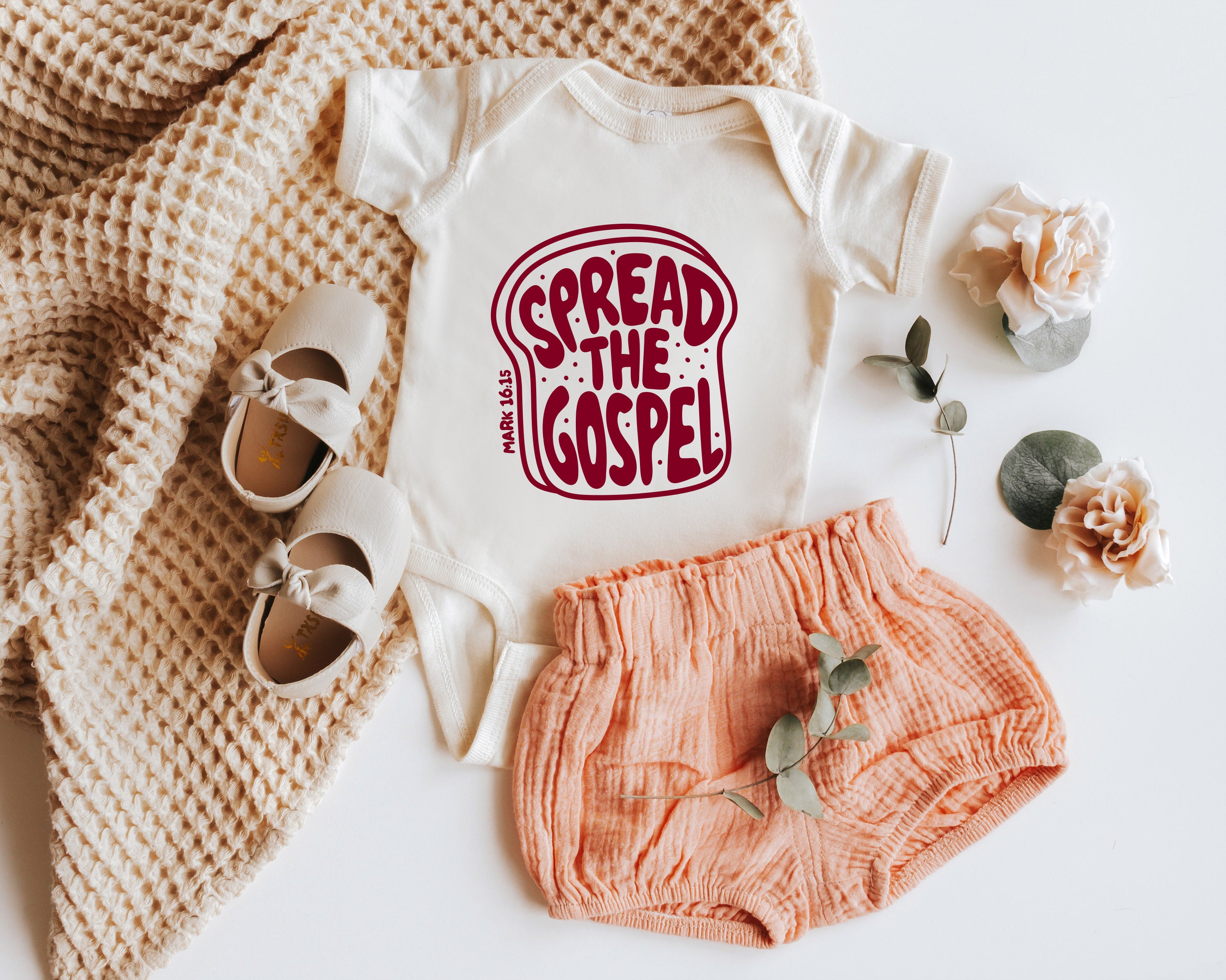 Spread the Gospel Christian Baby Bodysuit, Romper, Toddler Youth Tee, Sweatshirt