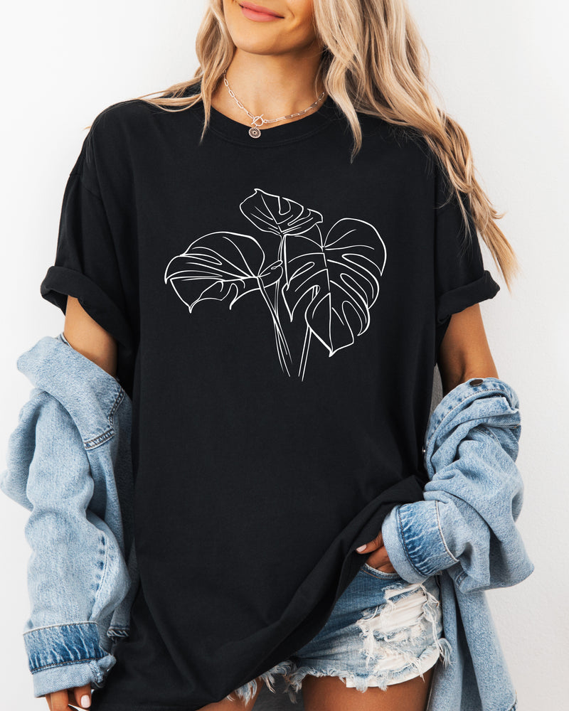 Monstera botanical Comfort Colors T Shirt