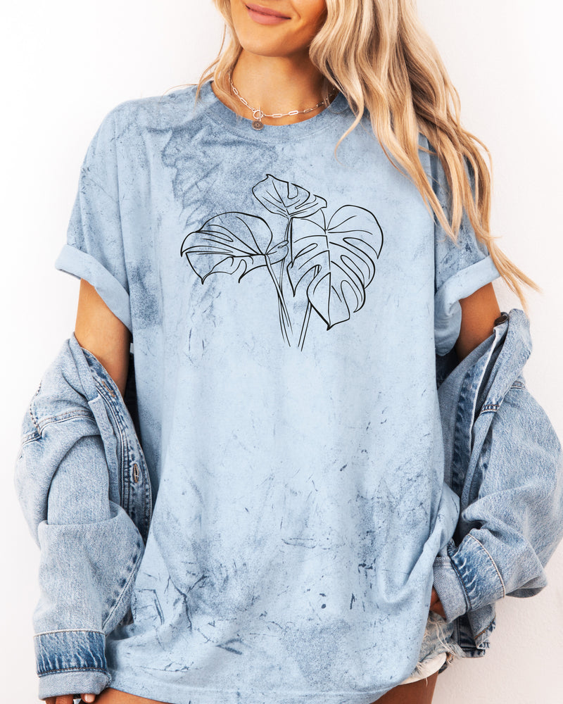 Monstera botanical Comfort Colors T Shirt