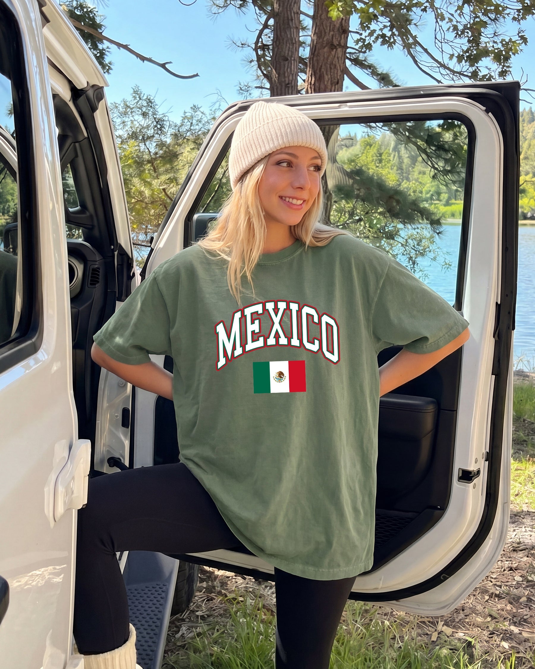 Mexico Flag Comfort Colors T Shirt