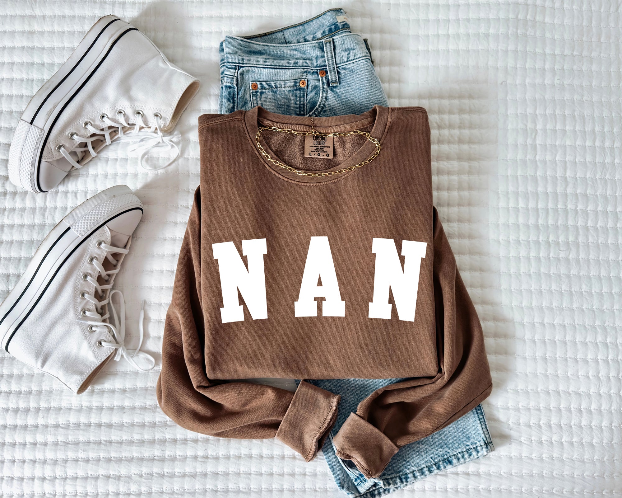 Nan Grandma Garment Dyed Comfort Colors Sweatshirt