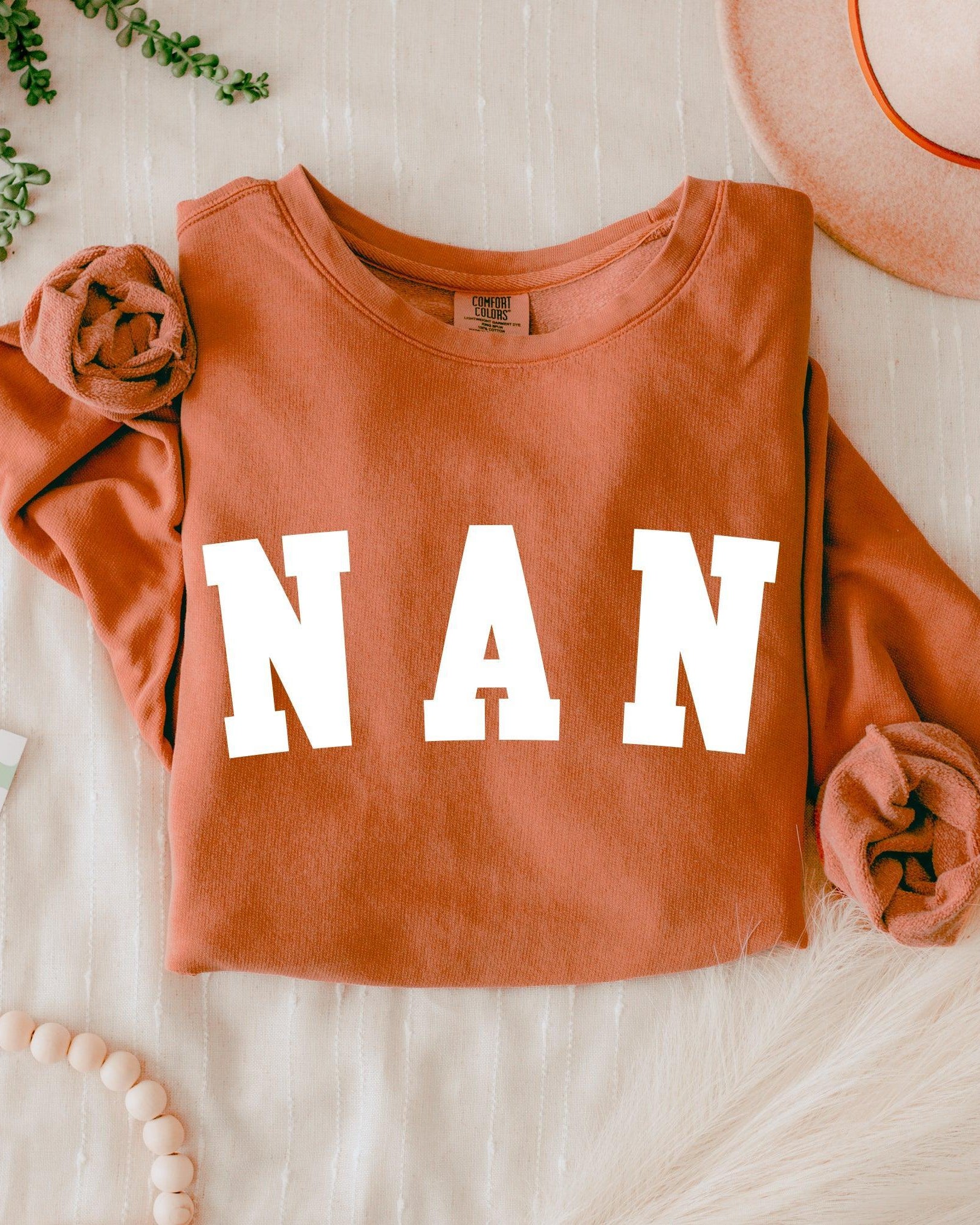 Nan Grandma Garment Dyed Comfort Colors Sweatshirt