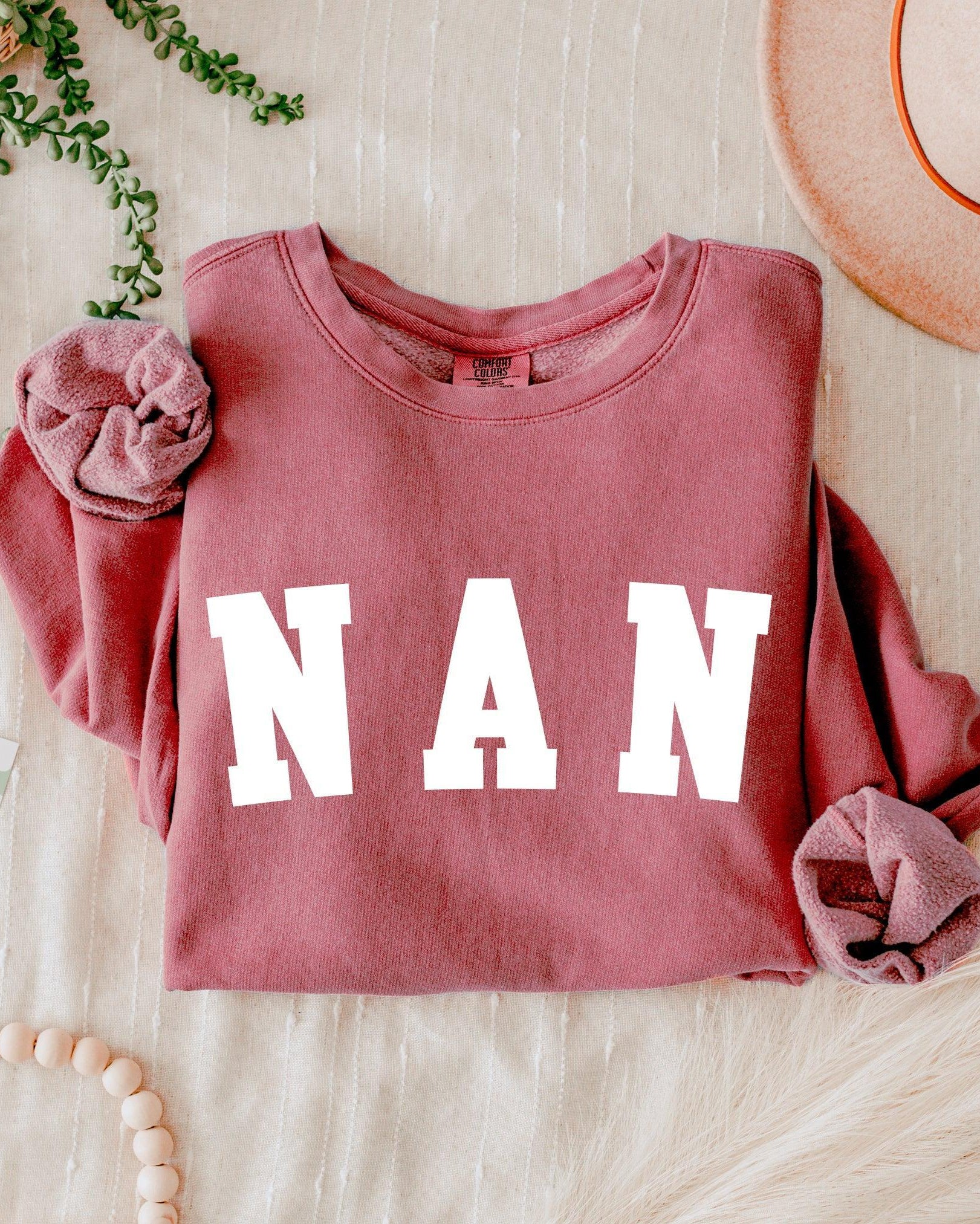 Nan Grandma Garment Dyed Comfort Colors Sweatshirt
