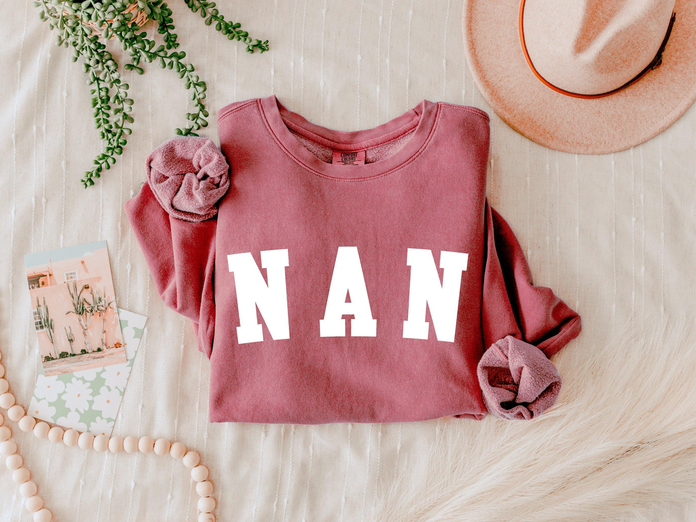Nan Grandma Garment Dyed Comfort Colors Sweatshirt