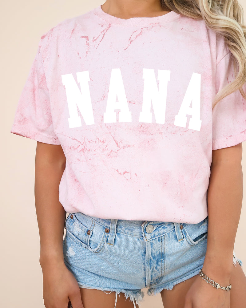 Nana Grandma Comfort Colors Garment Dyed T Shirt (Condensed font)
