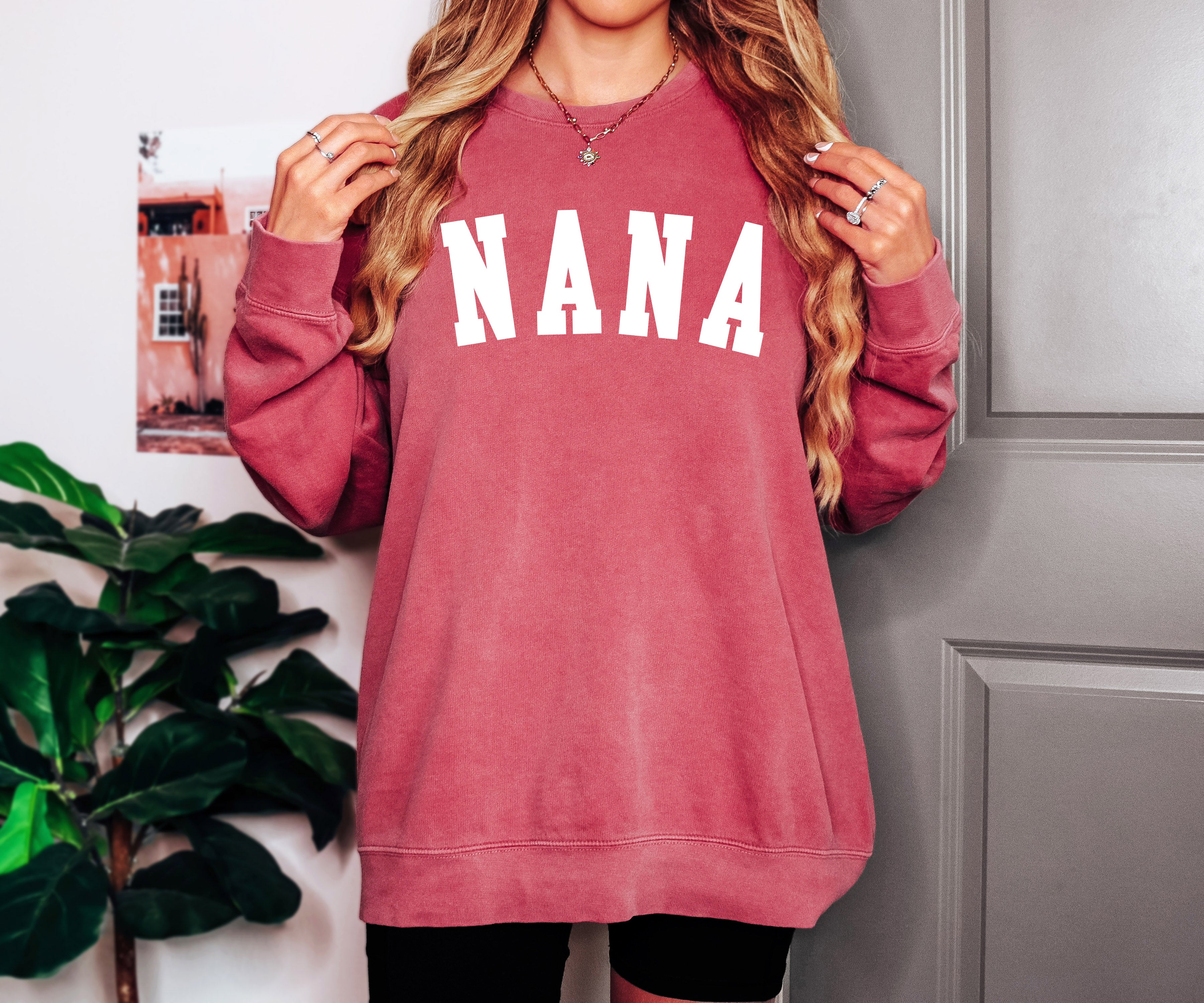 Nana Grandma Garment Dyed Comfort Colors Sweatshirt