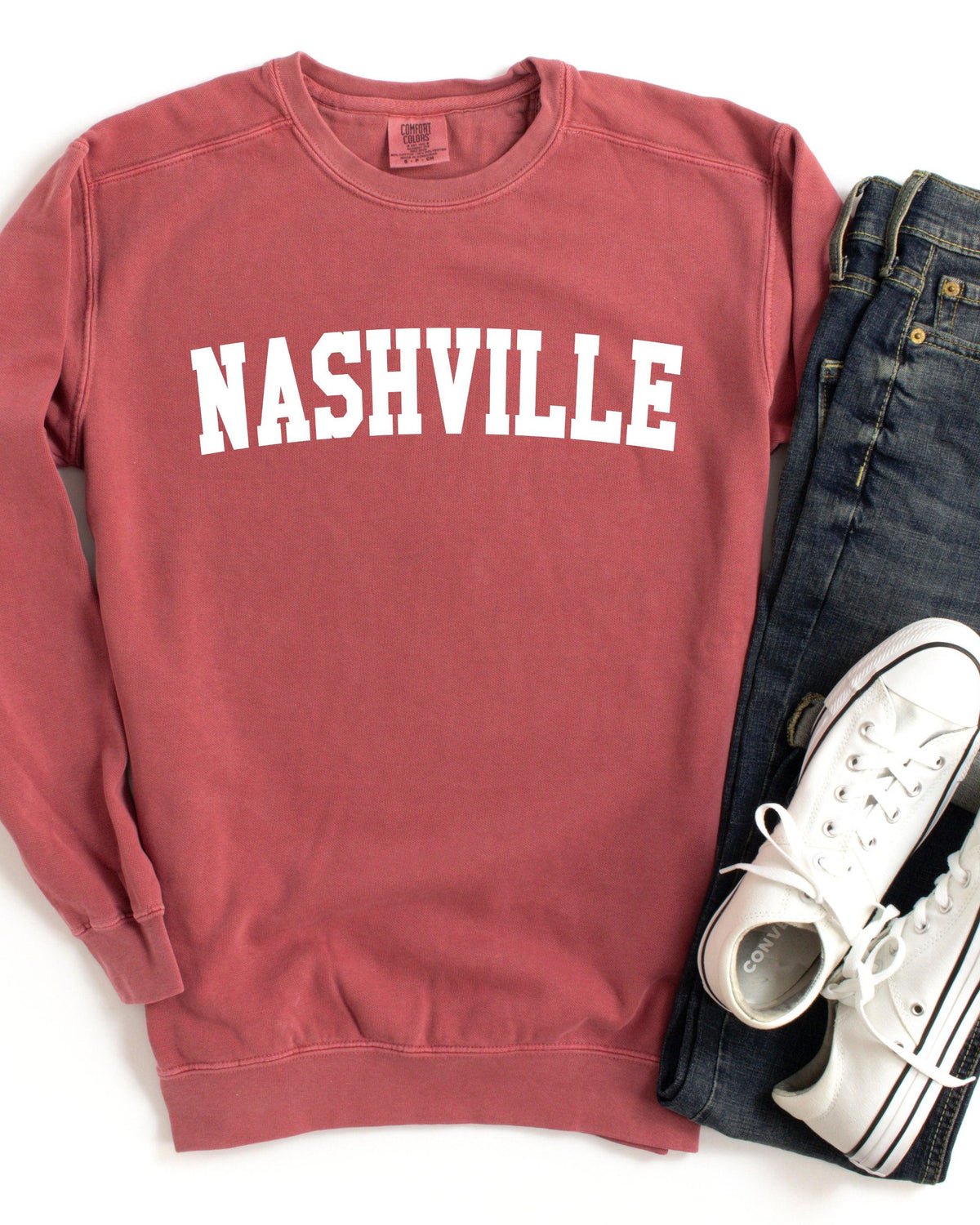 Nashville City Garment Dyed Comfort Colors Sweatshirt