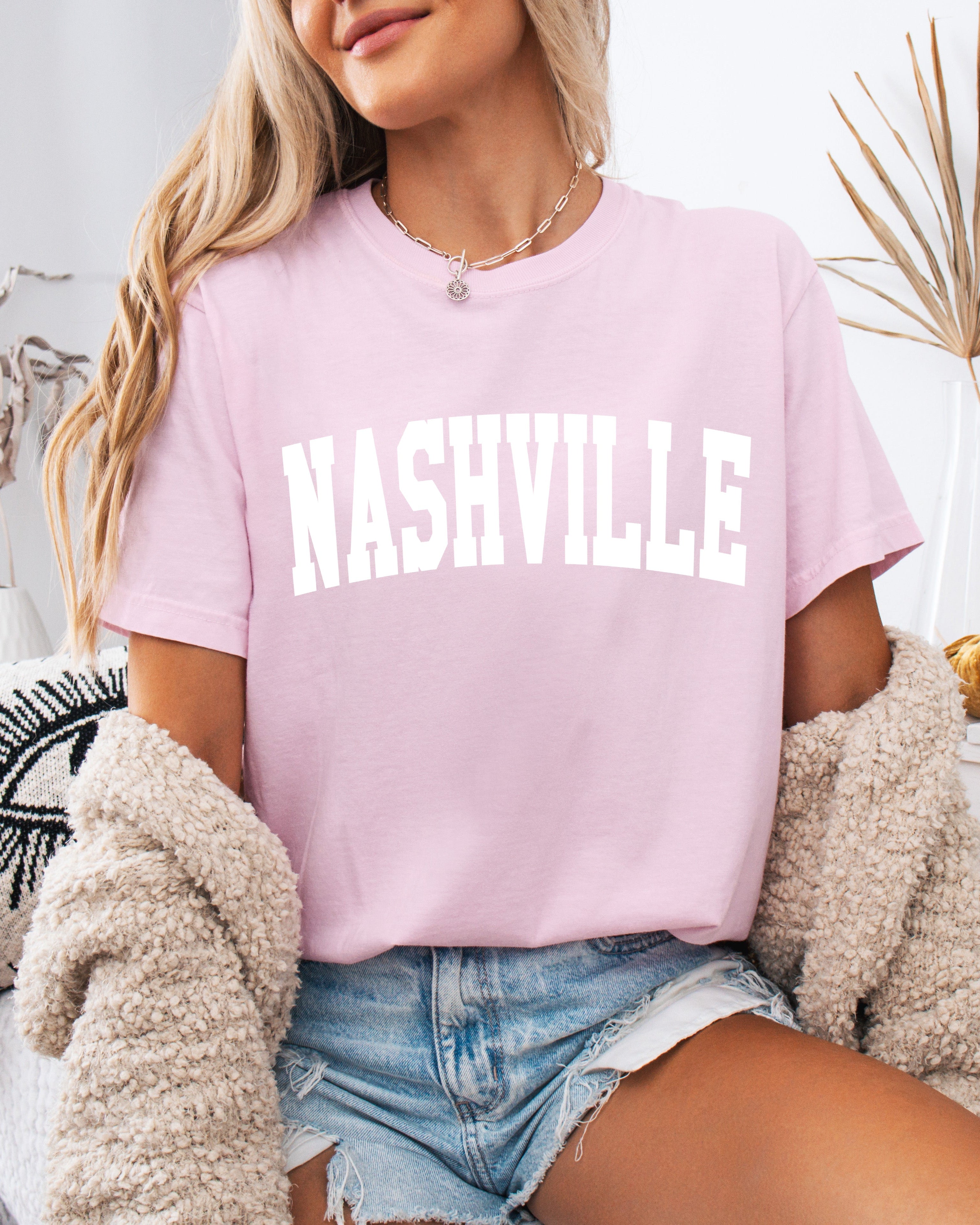 Nashville State City Comfort Colors T Shirt (Condensed Font)